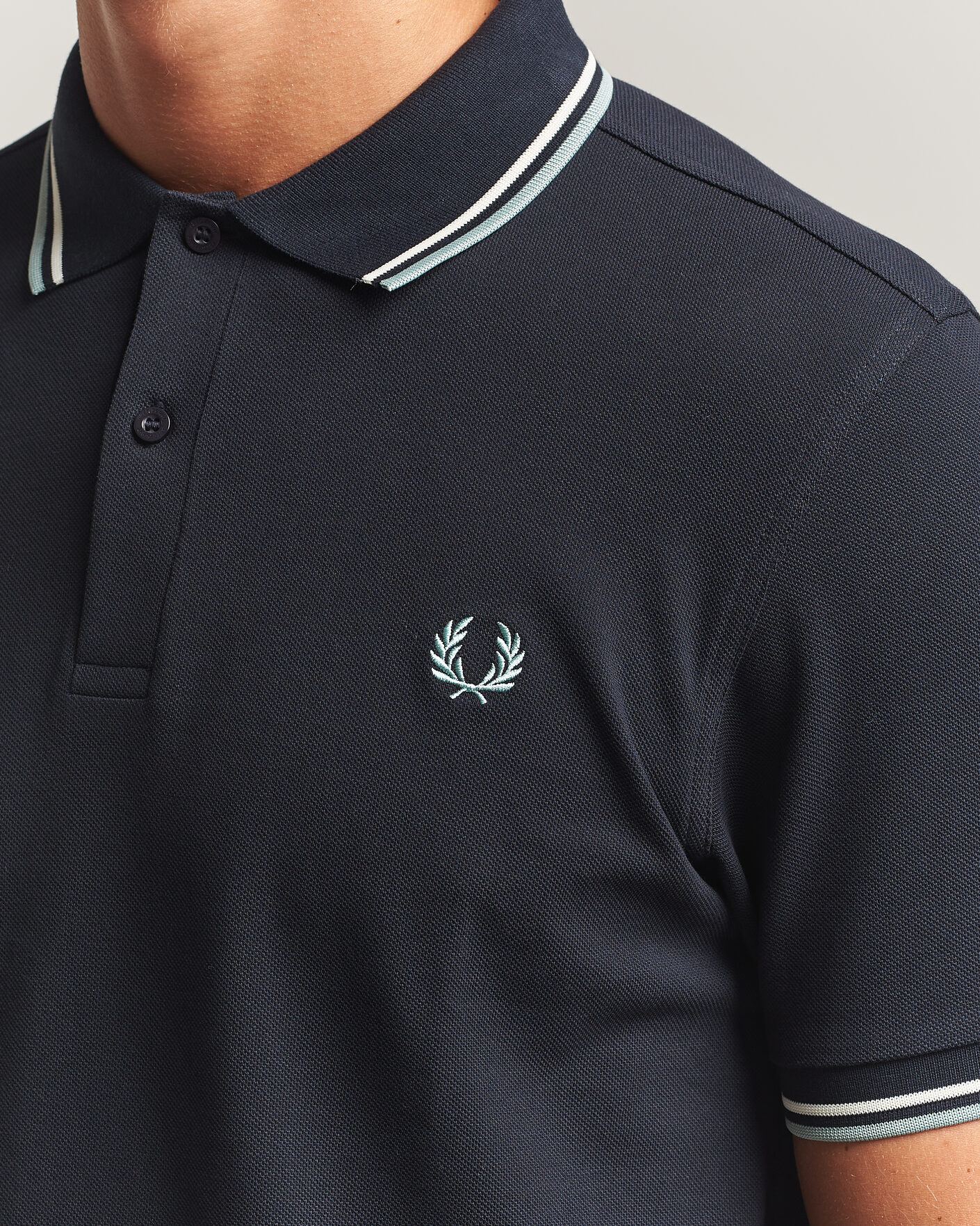 Heren | Polo's | Fred Perry | Twin Tipped Polo Shirt Navy