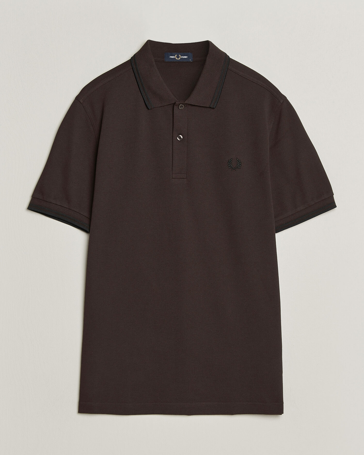 Heren | Polo's | Fred Perry | Twin Tipped Polo Shirt Rich Brown