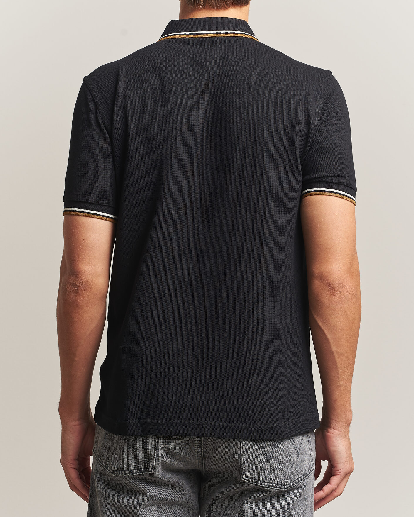 Heren | Polo's | Fred Perry | Twin Tipped Polo Shirt Black