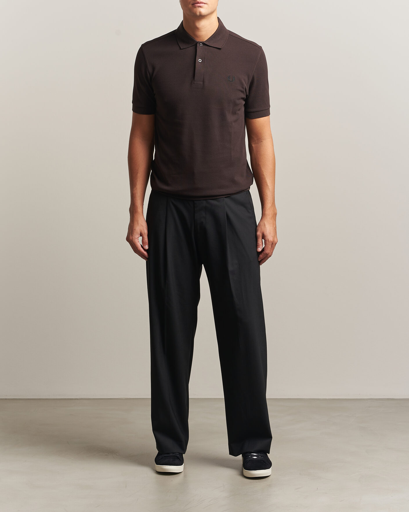 Heren | Polo's | Fred Perry | Plain Polo Shirt Night Rich Brown