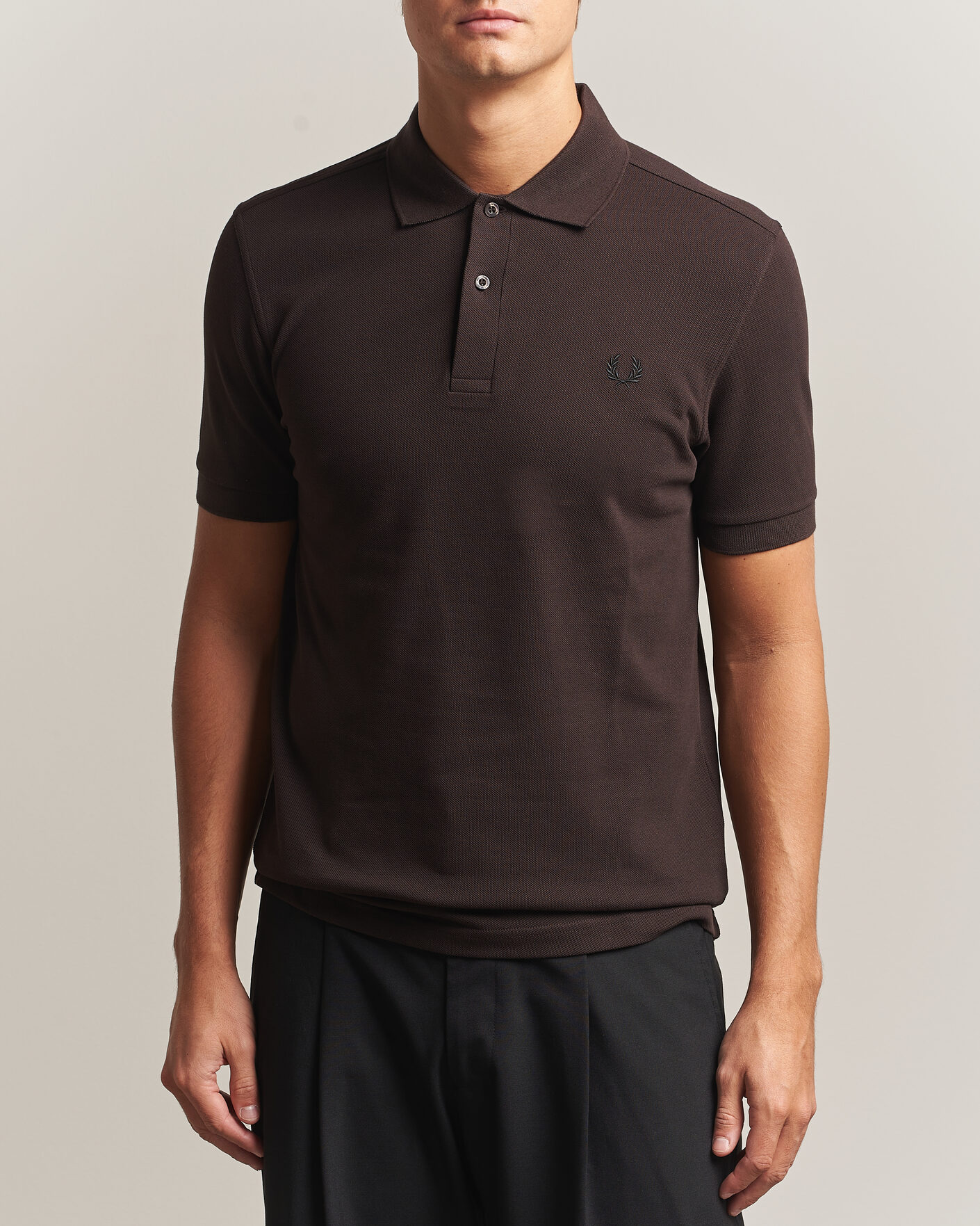 Heren | Polo's | Fred Perry | Plain Polo Shirt Night Rich Brown