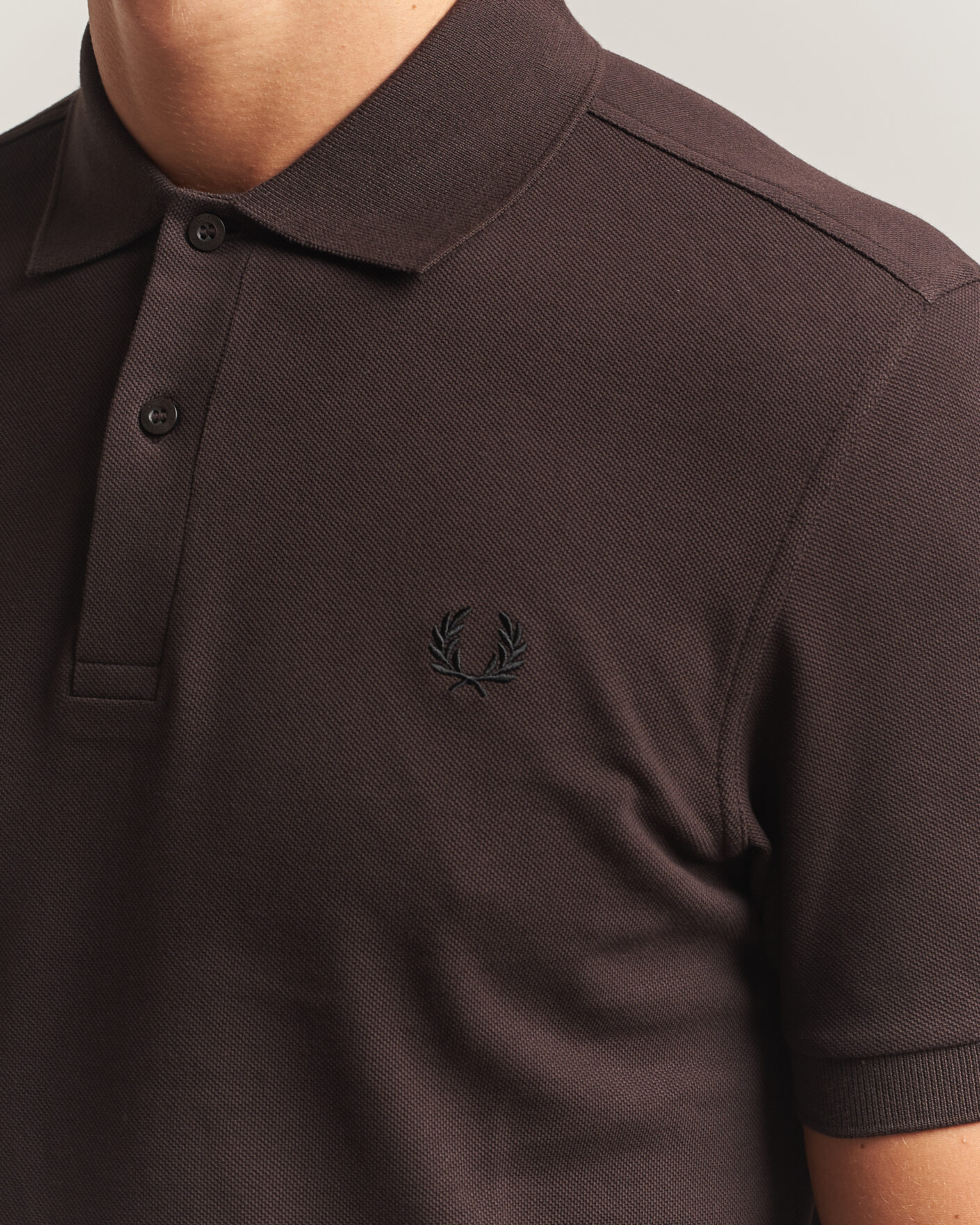 Heren | Polo's | Fred Perry | Plain Polo Shirt Night Rich Brown