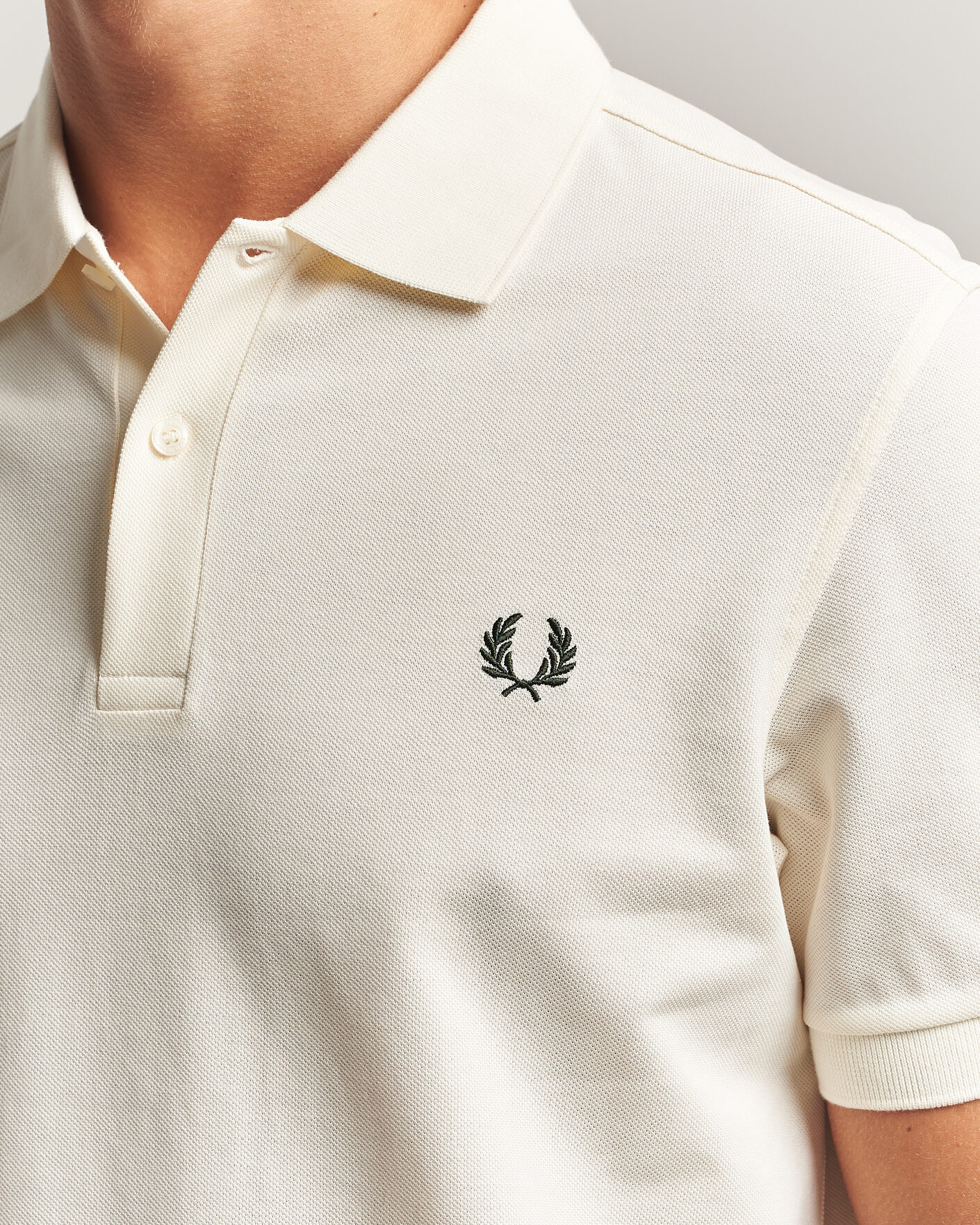 Heren | Polo's | Fred Perry | Plain Polo Shirt Night Ecru