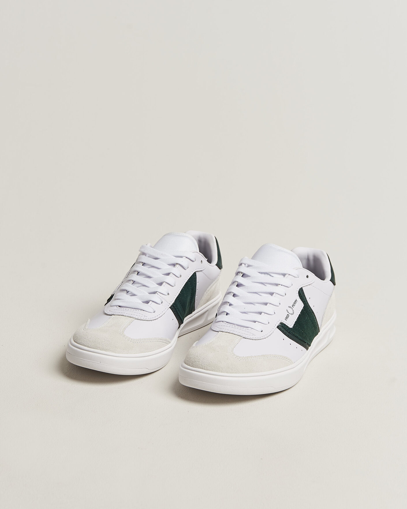 Heren | Sneakers | Fred Perry | B4 Leather/Suede Sneaker White
