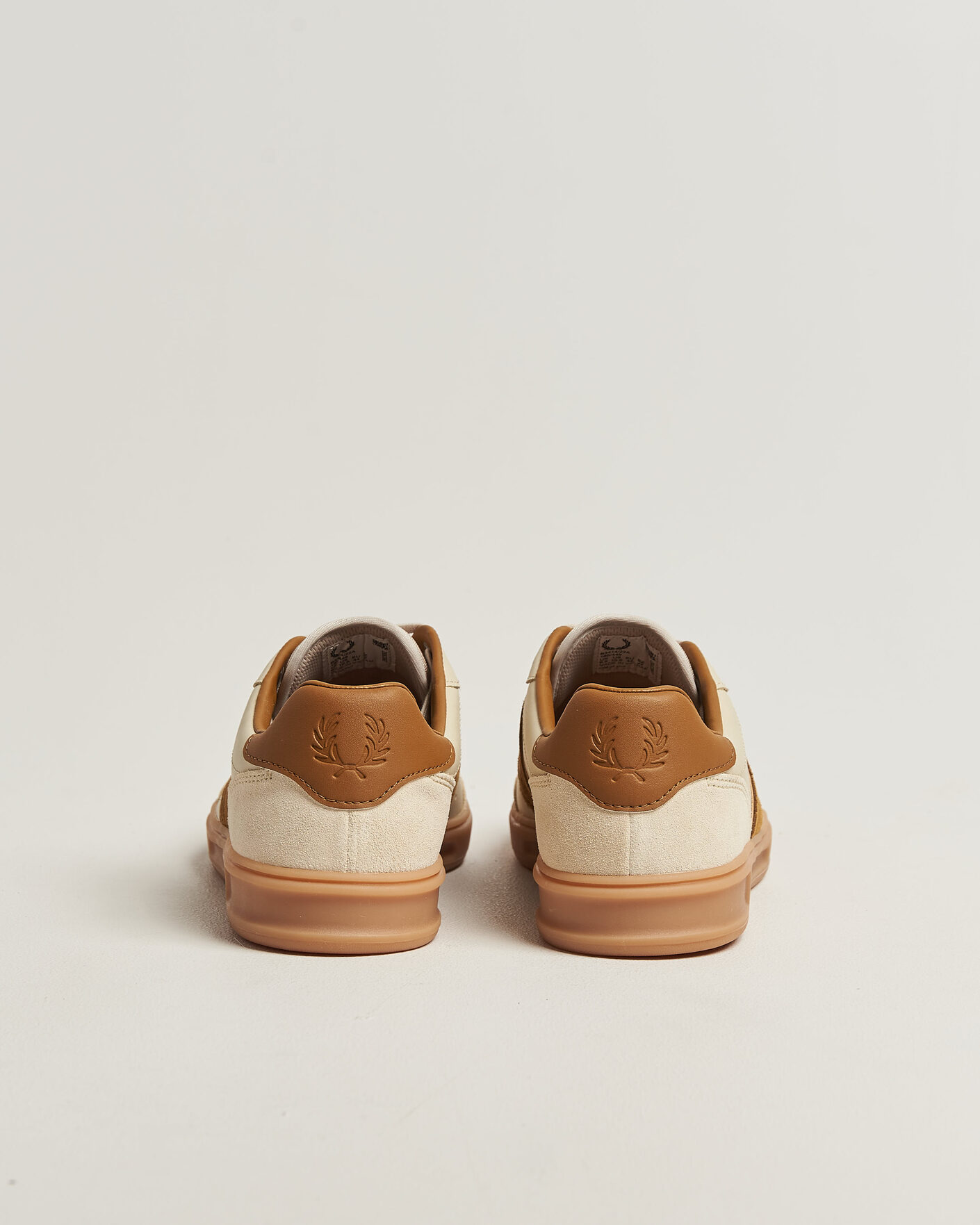 Heren | Sneakers | Fred Perry | B4 Leather/Suede Sneaker Oatmeal