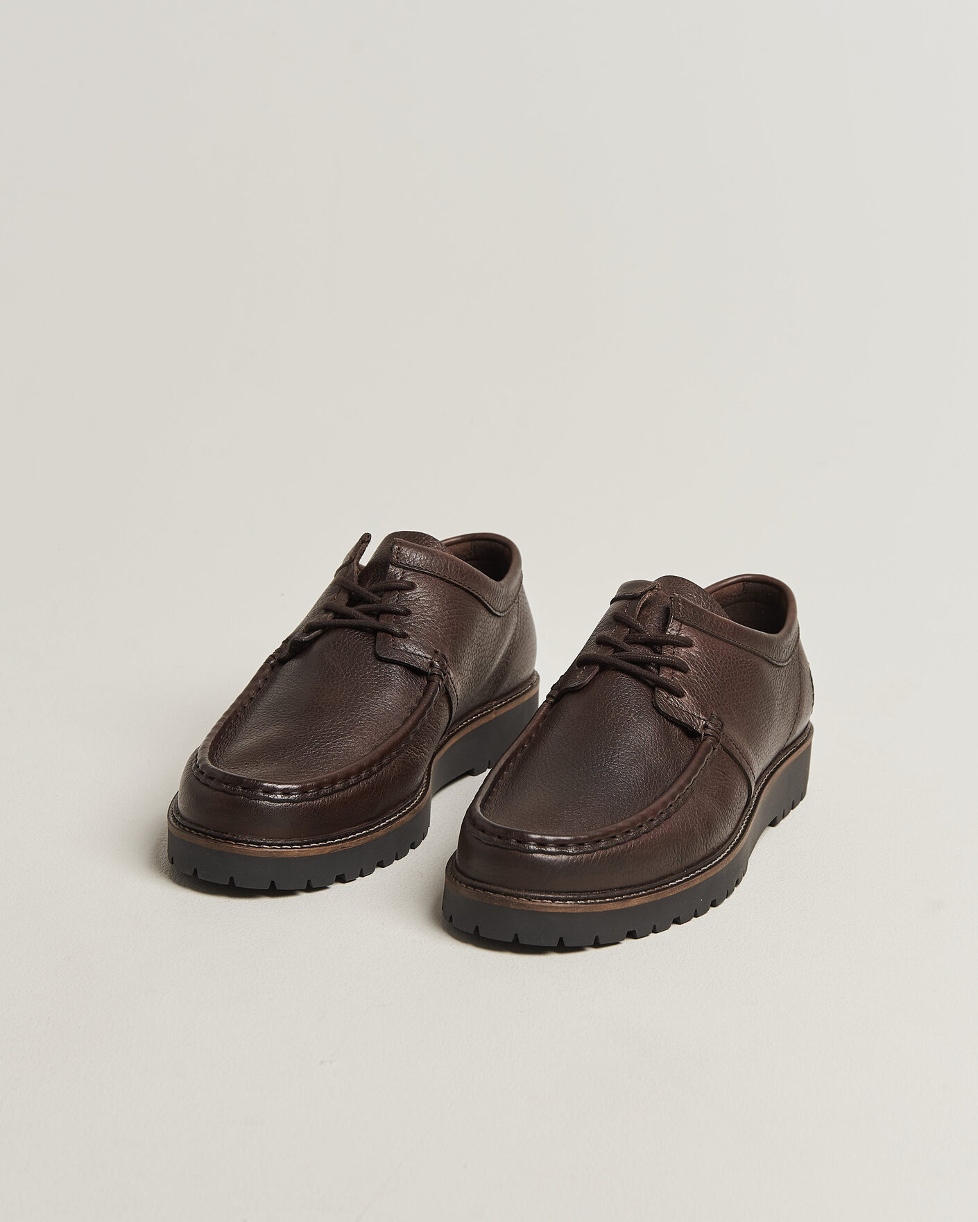 Heren | Derby schoenen | Fred Perry | Kenny Grained Leather Derby Rich Brown