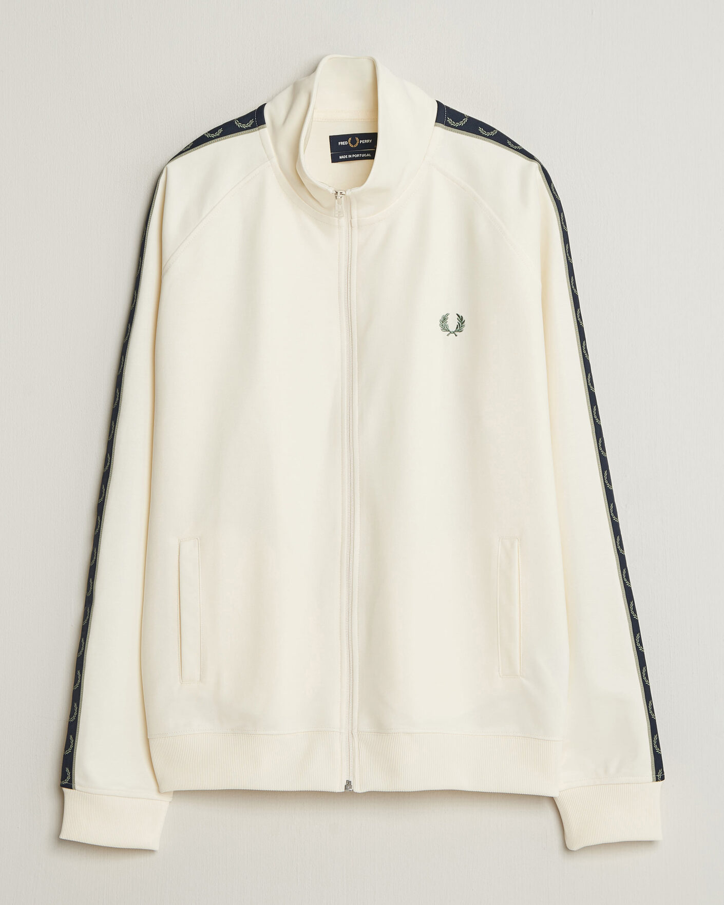 Heren | Truien | Fred Perry | Taped Track Jacket Ecru