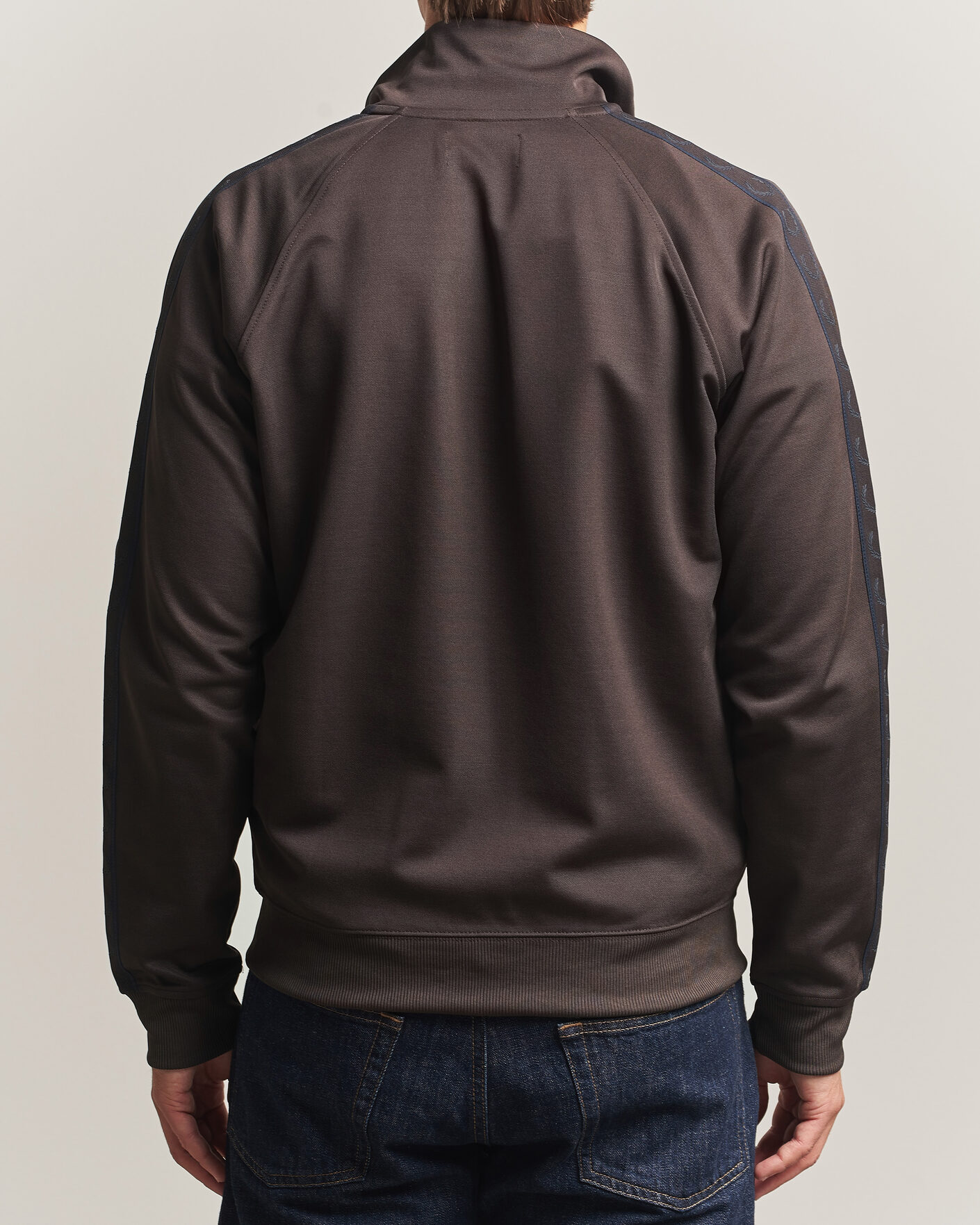 Heren | Truien | Fred Perry | Taped Track Jacket Rich Brown