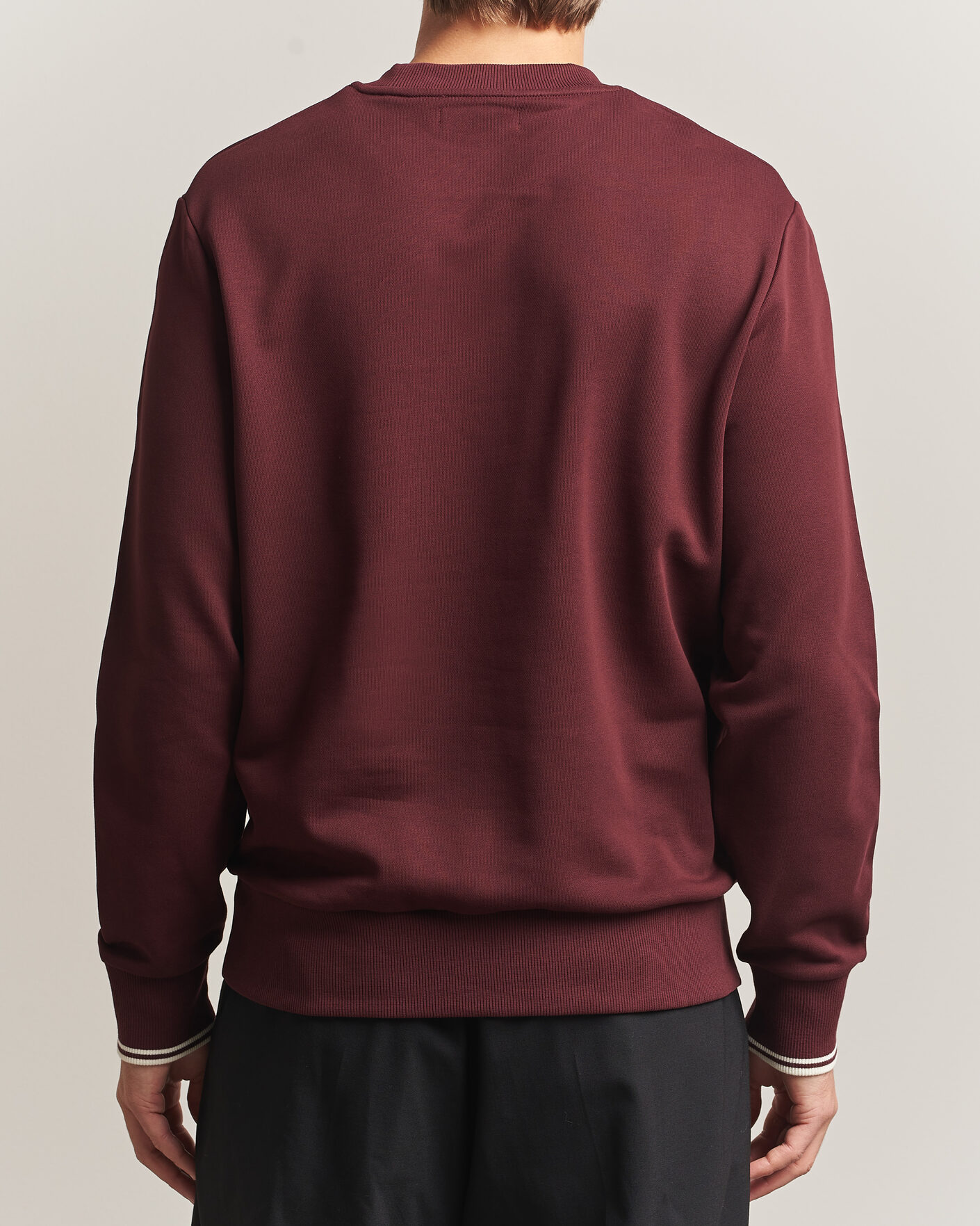 Heren | Truien | Fred Perry | Crew Neck Sweatshirt Oxblood