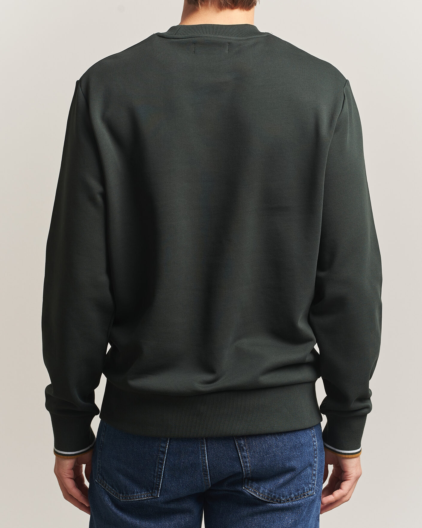 Heren | Truien | Fred Perry | Crew Neck Sweatshirt Night Green