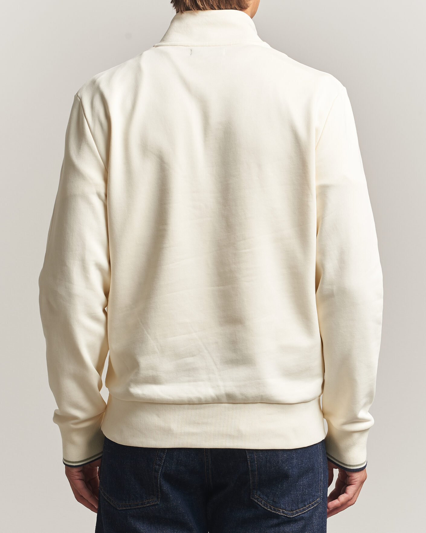 Heren | Truien | Fred Perry | Half Zip Sweatshirt Ecru