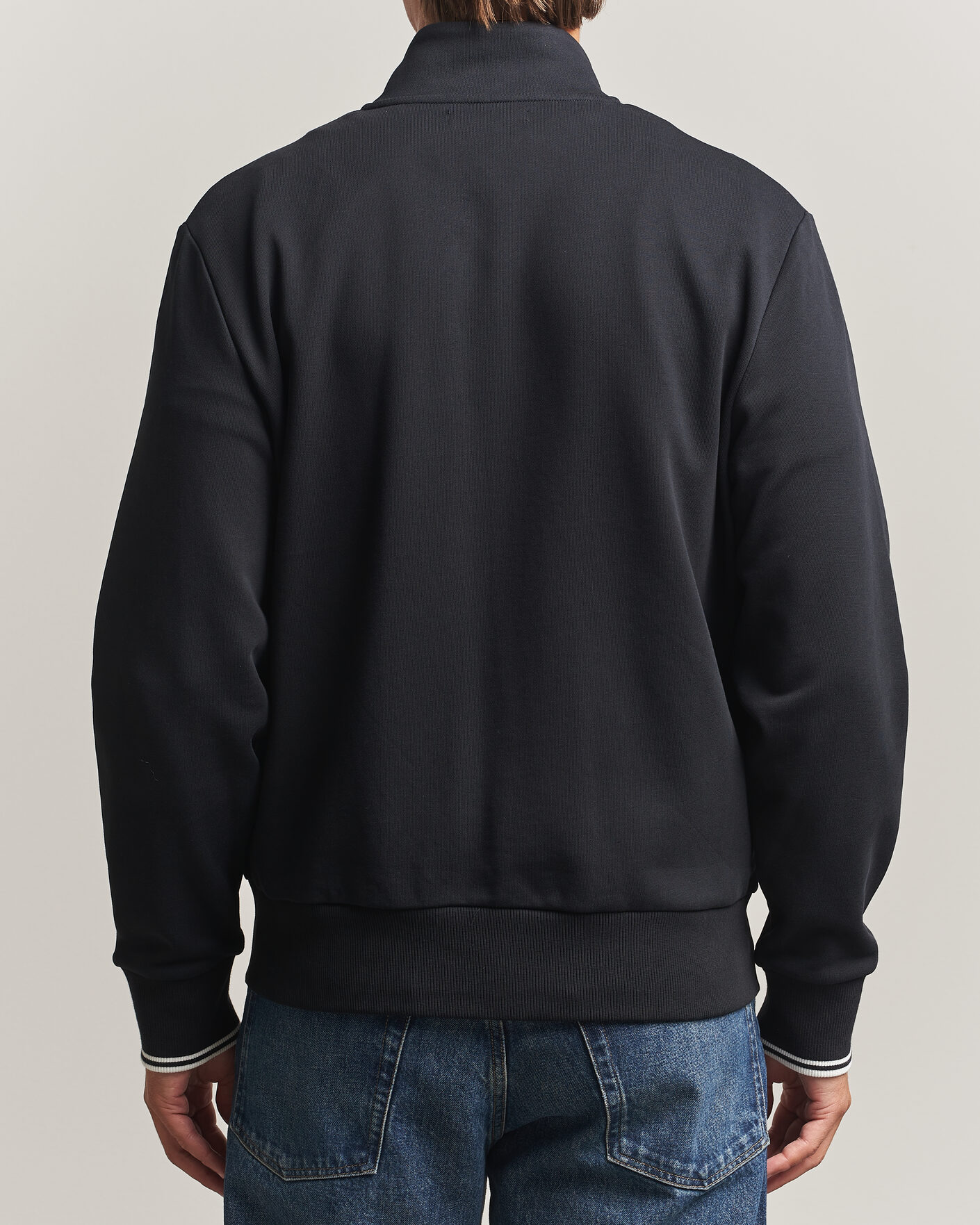 Heren | Truien | Fred Perry | Full Zip Sweatshirt Black