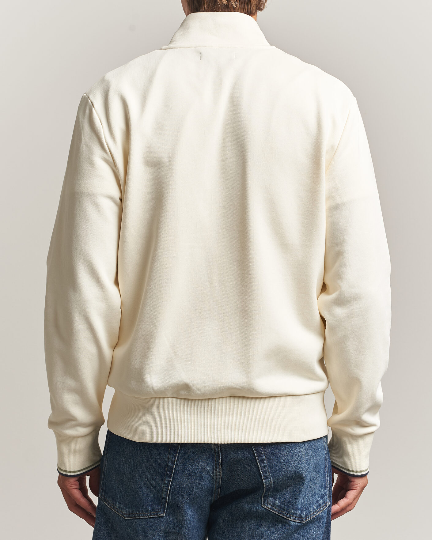 Heren | Truien | Fred Perry | Full Zip Sweatshirt Ecru