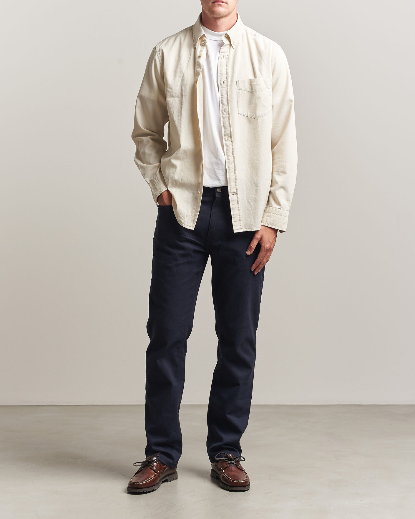 Heren | Broeken | Gant | Regular Fit Soft Twill 5-Pocket Pants Evening Blue