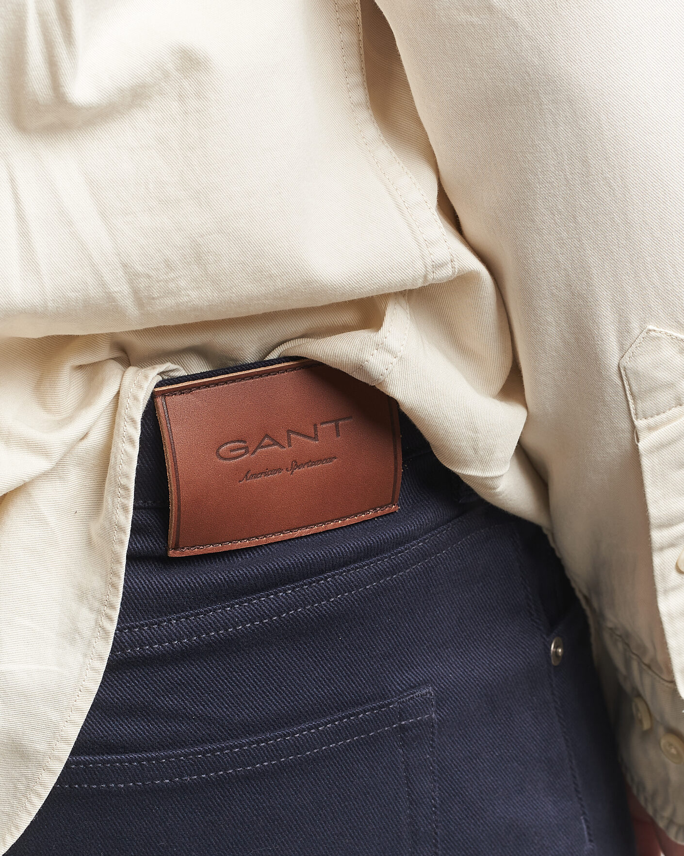 Heren | Broeken | Gant | Regular Fit Soft Twill 5-Pocket Pants Evening Blue