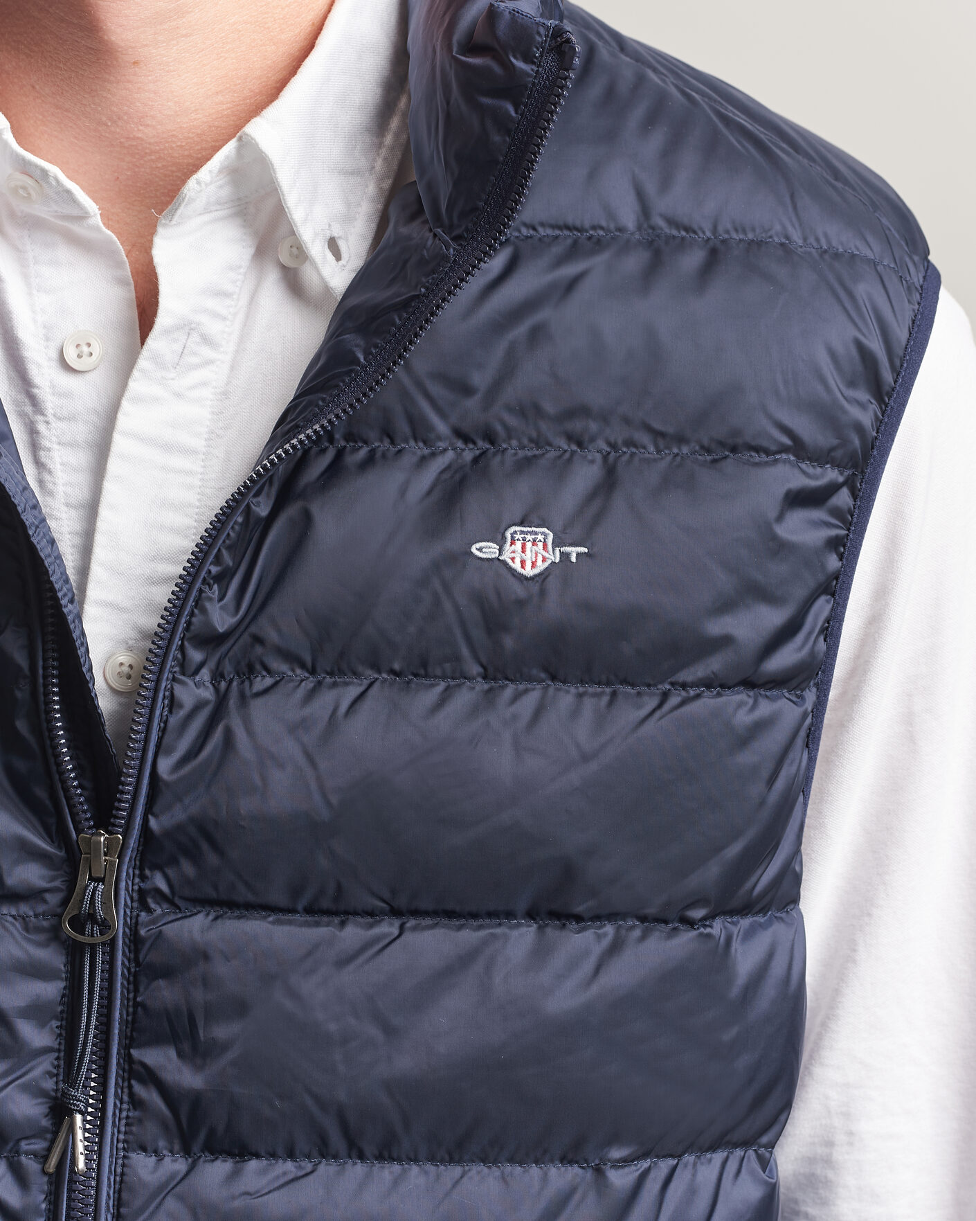 Heren | Gilets | Gant | Light Down Vest Evening Blue