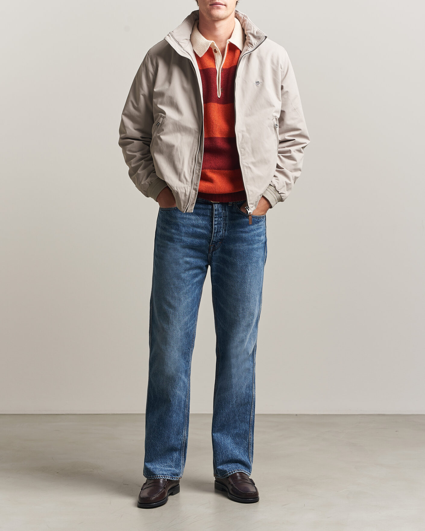 Heren | Jassen | Gant | Hampshire Jacket Mist Taupe