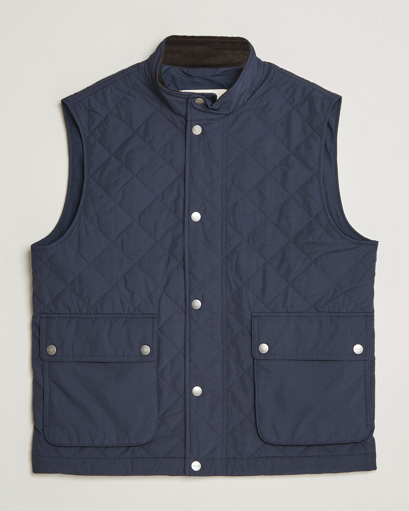 Heren | Gilets | Gant | Classic Quilted Vest Evening Blue