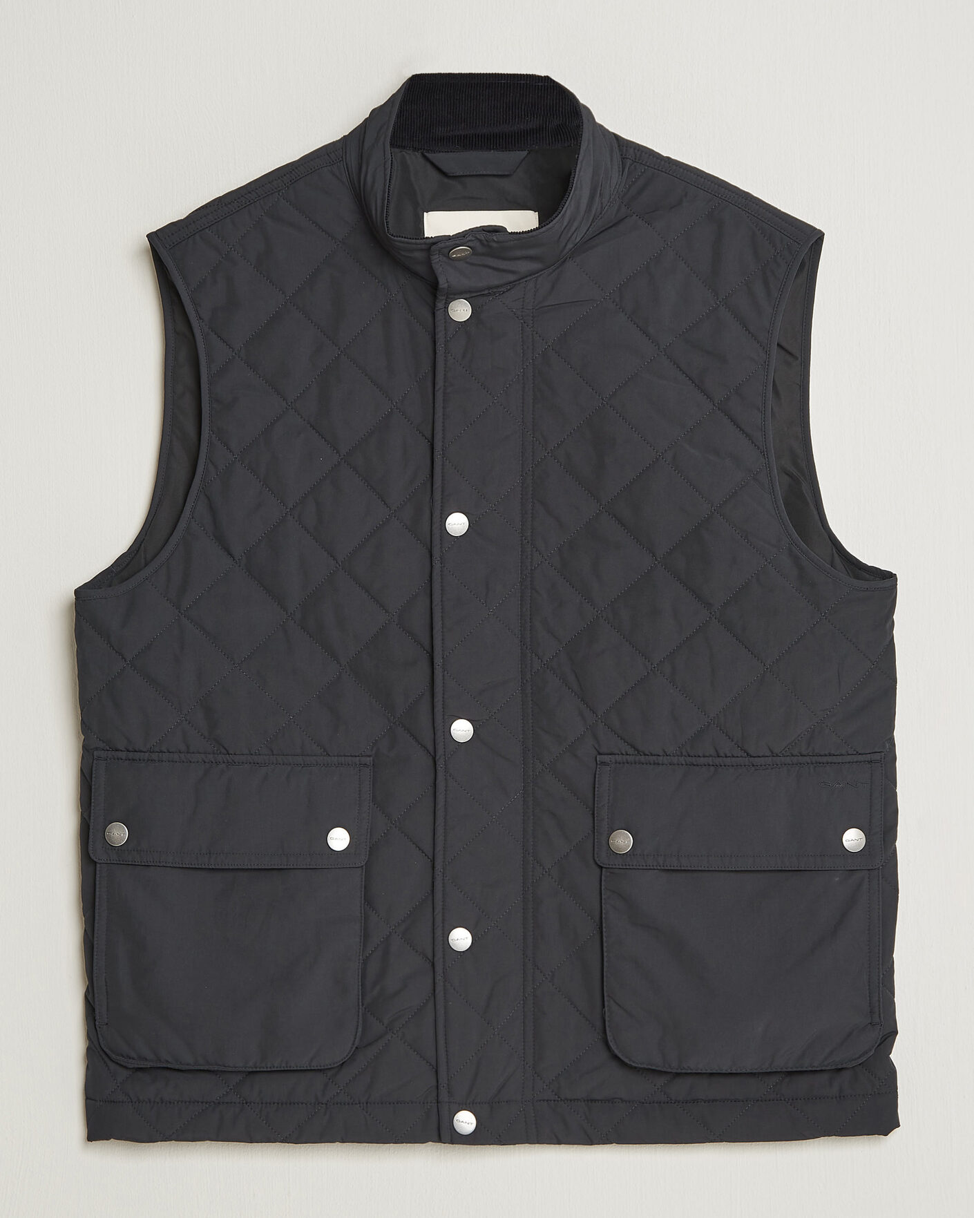 Heren | Gilets | Gant | Classic Quilted Vest Black