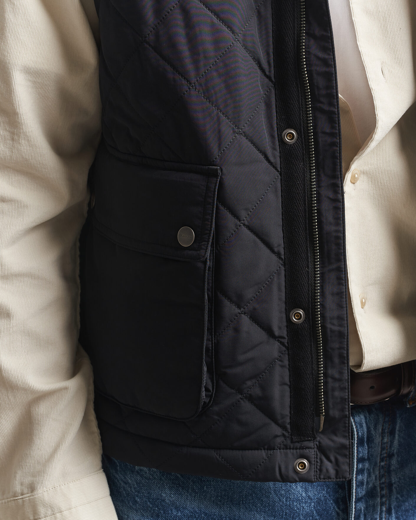 Heren | Gilets | Gant | Classic Quilted Vest Black
