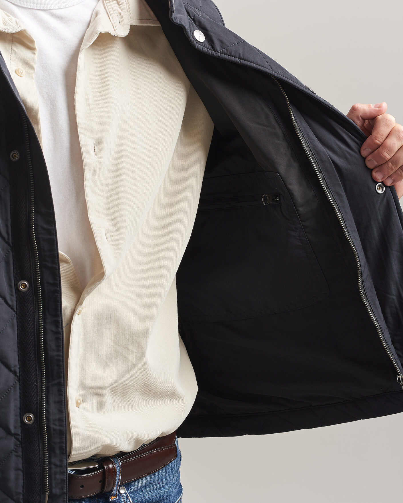 Heren | Gilets | Gant | Classic Quilted Vest Black
