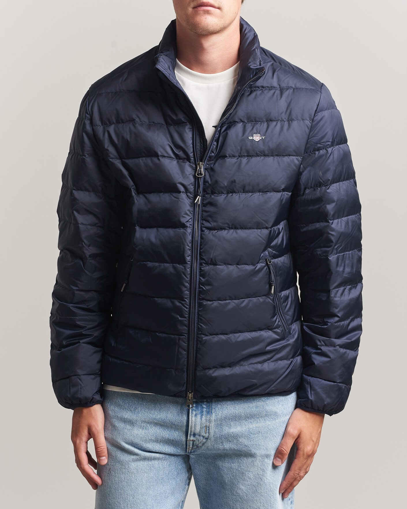 Heren | Jassen | Gant | Light Down Jacket Evening Blue