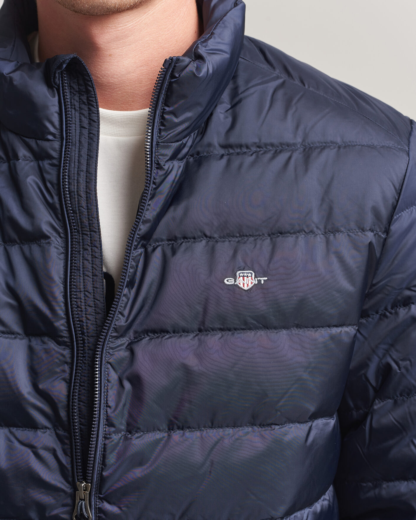 Heren | Jassen | Gant | Light Down Jacket Evening Blue