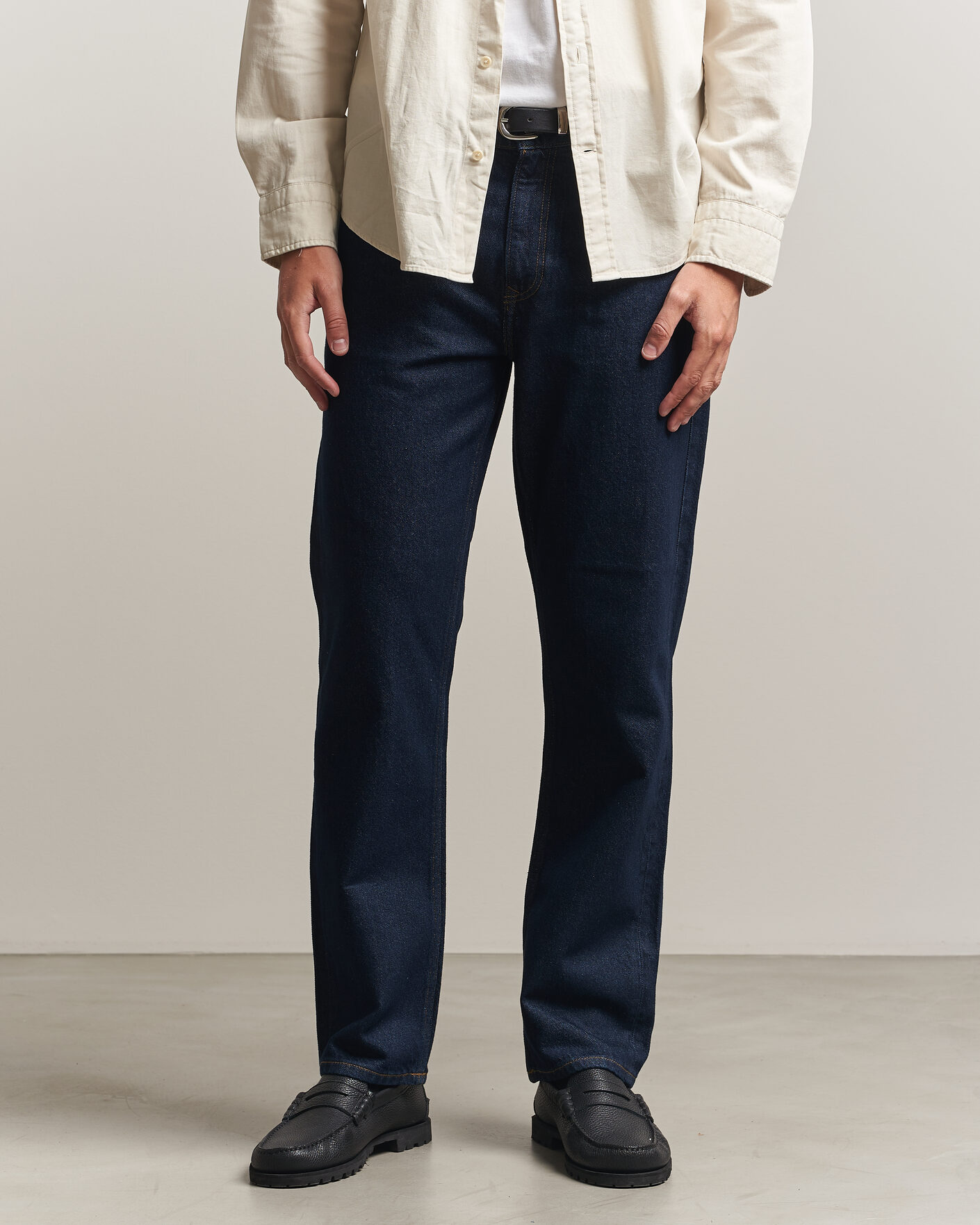 Heren | Jeans | Gant | Straight Fit Jeans Dark Blue