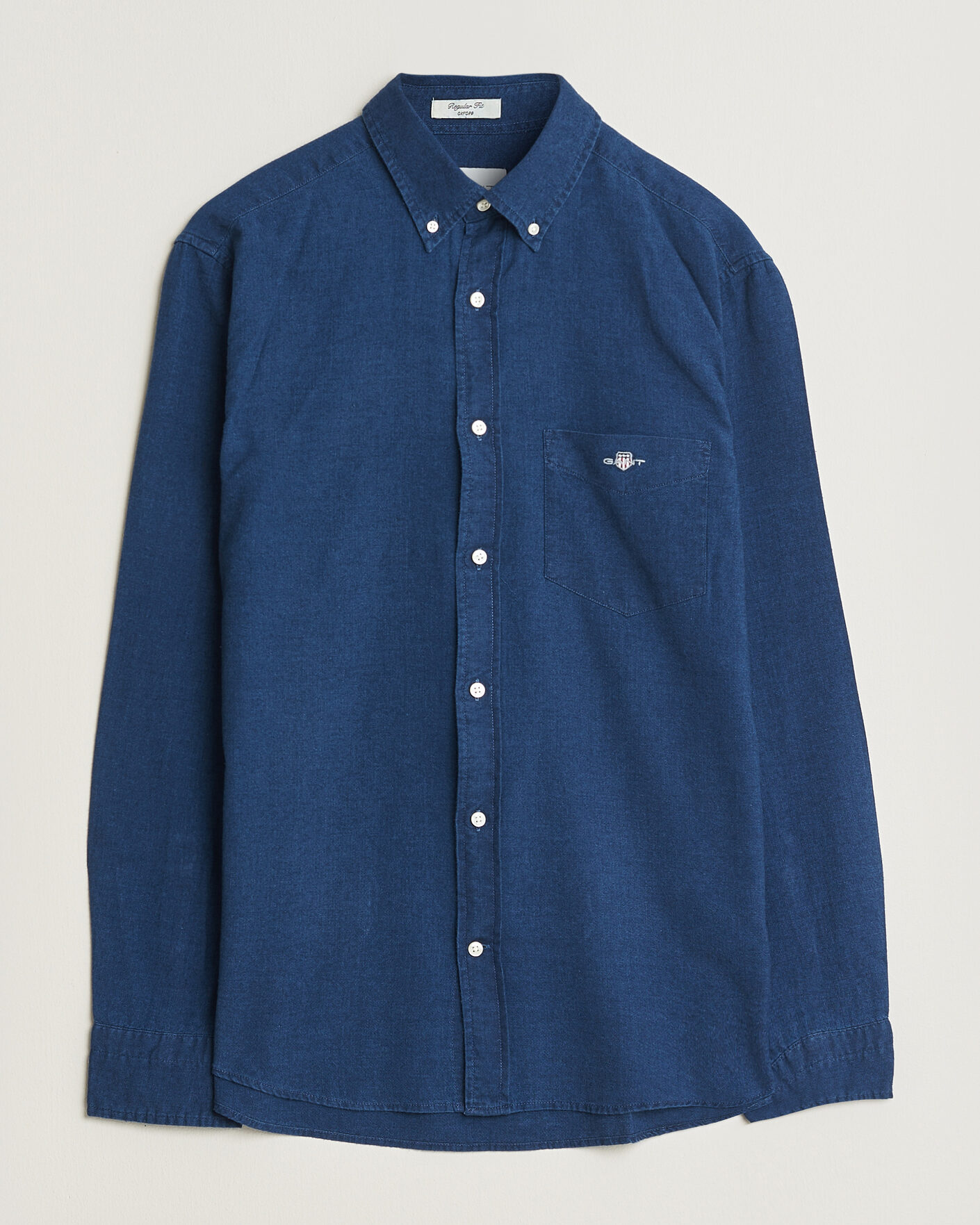 Heren | Overhemden | Gant | Regular Fit Indigo Oxford Shirt Dark Blue