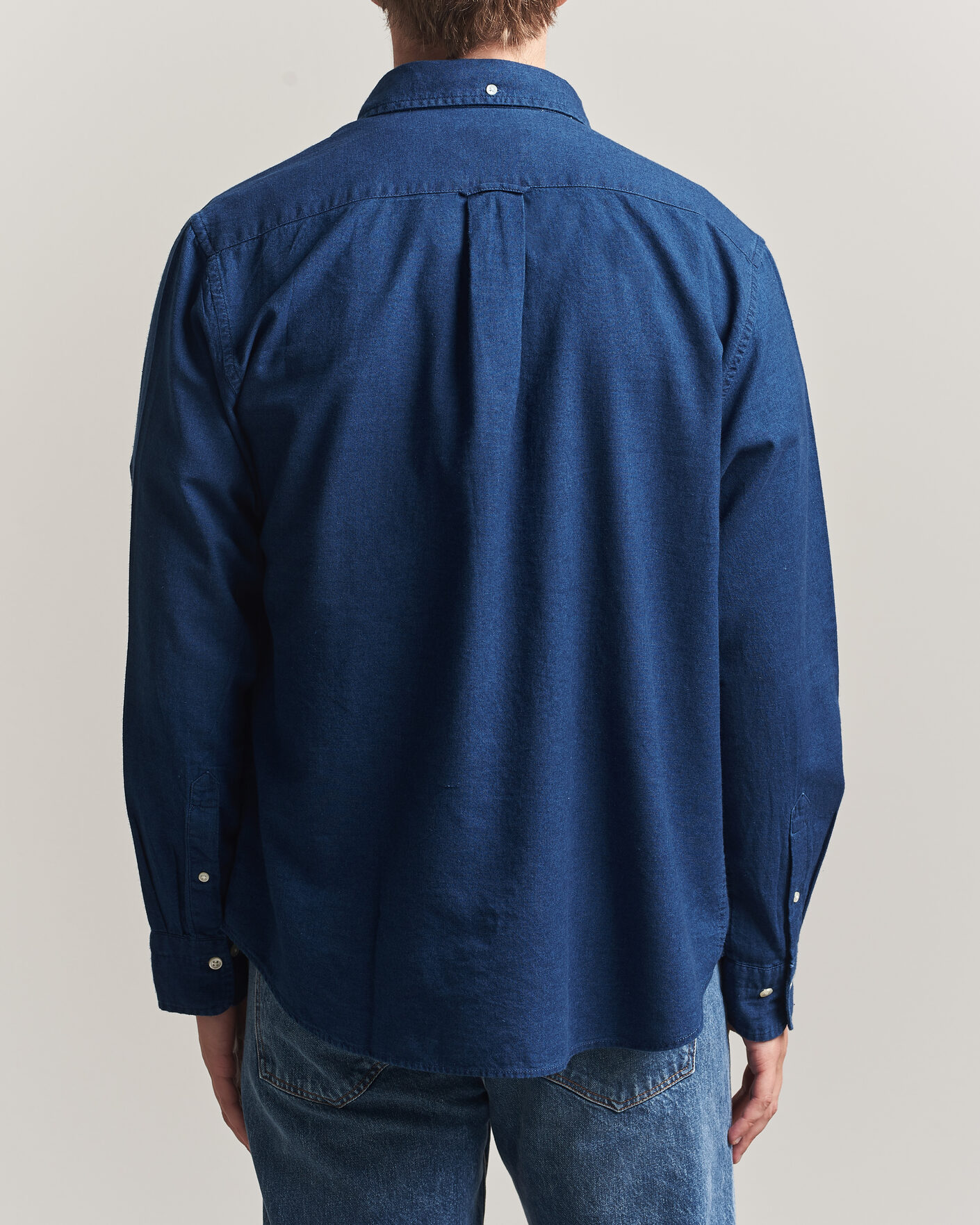 Heren | Overhemden | Gant | Regular Fit Indigo Oxford Shirt Dark Blue
