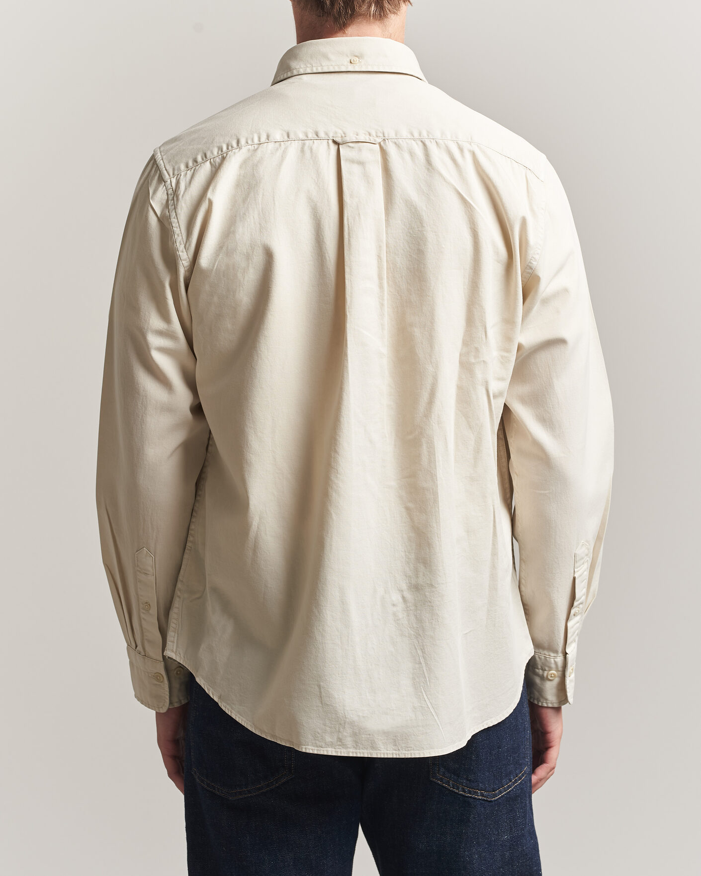 Heren | Overhemden | Gant | Regular Fit Garment Dyed Twill Shirt Sand