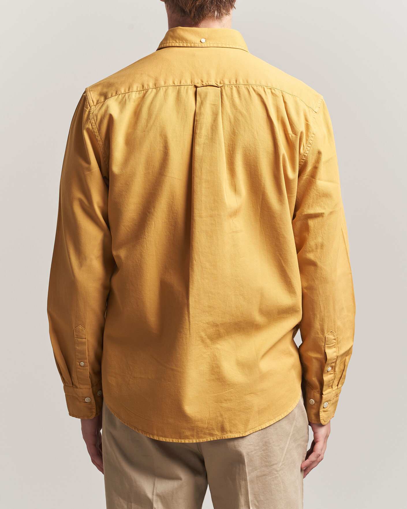 Heren | Overhemden | Gant | Regular Fit Garment Dyed Twill Shirt Turmeric Shine