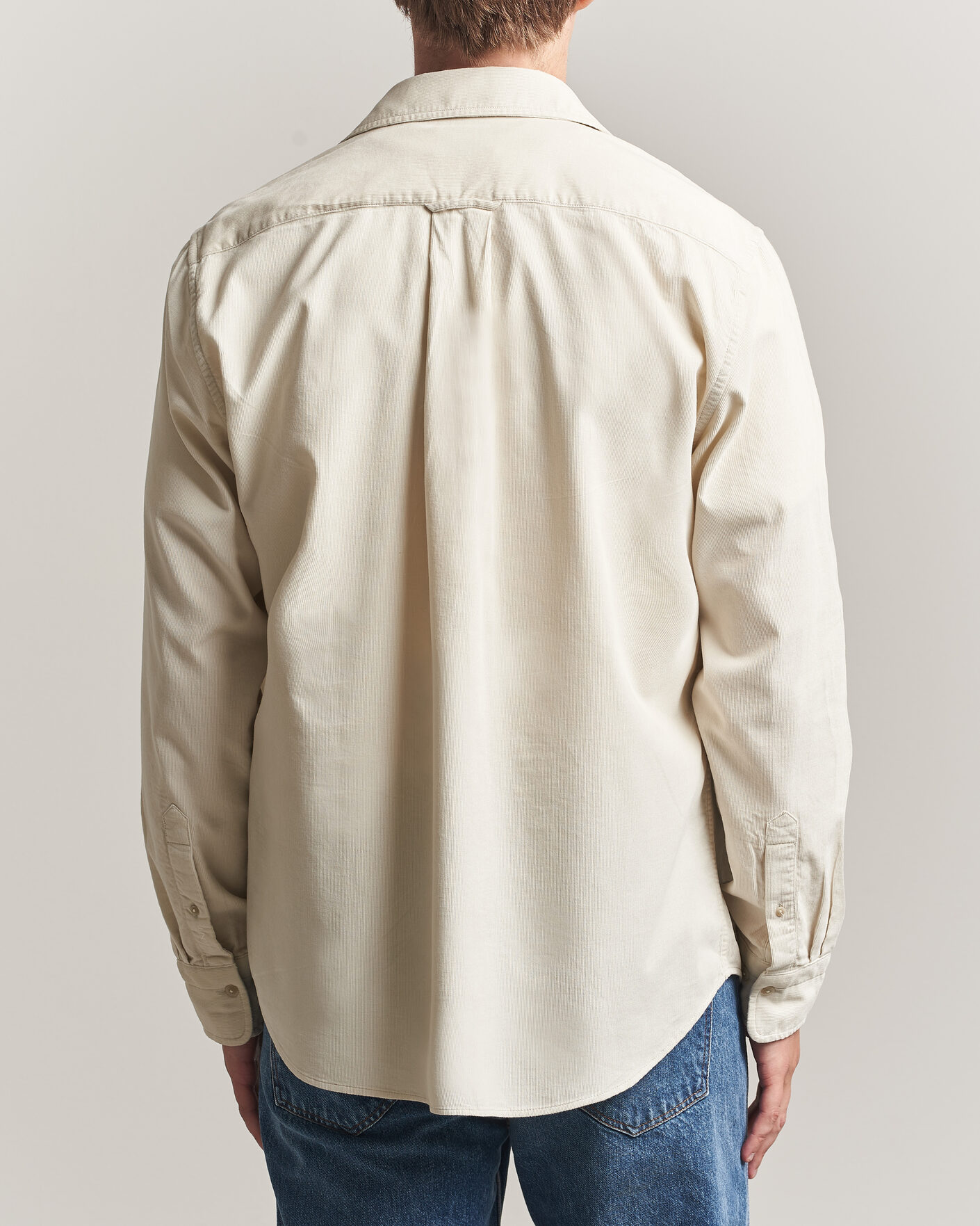 Heren | Overhemden | Gant | Regular Fit Baby Cord Shirt Sand