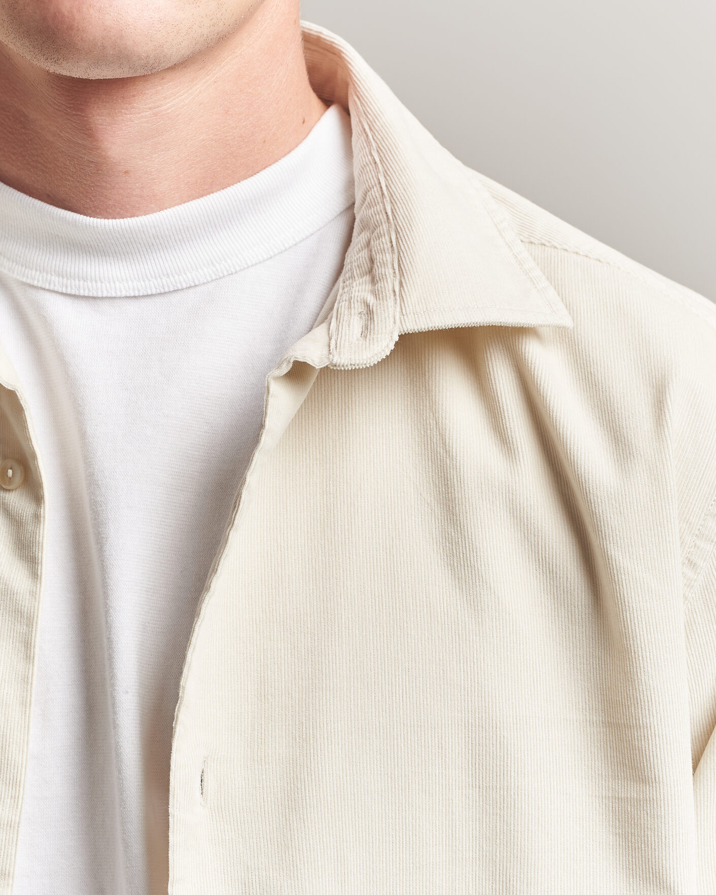 Heren | Overhemden | Gant | Regular Fit Baby Cord Shirt Sand