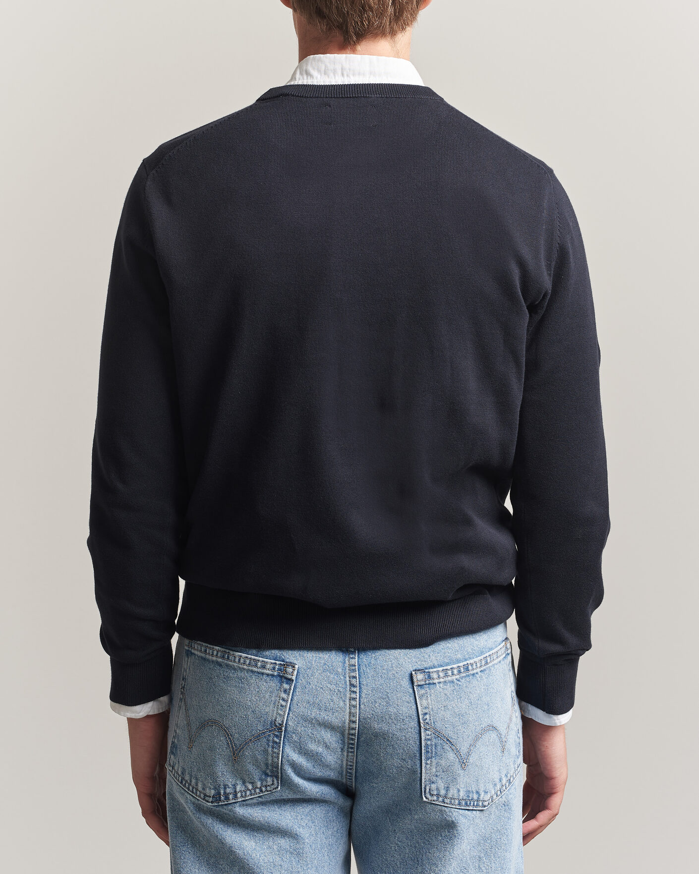 Heren | Truien | Gant | Classic Cotton Crew Neck Black