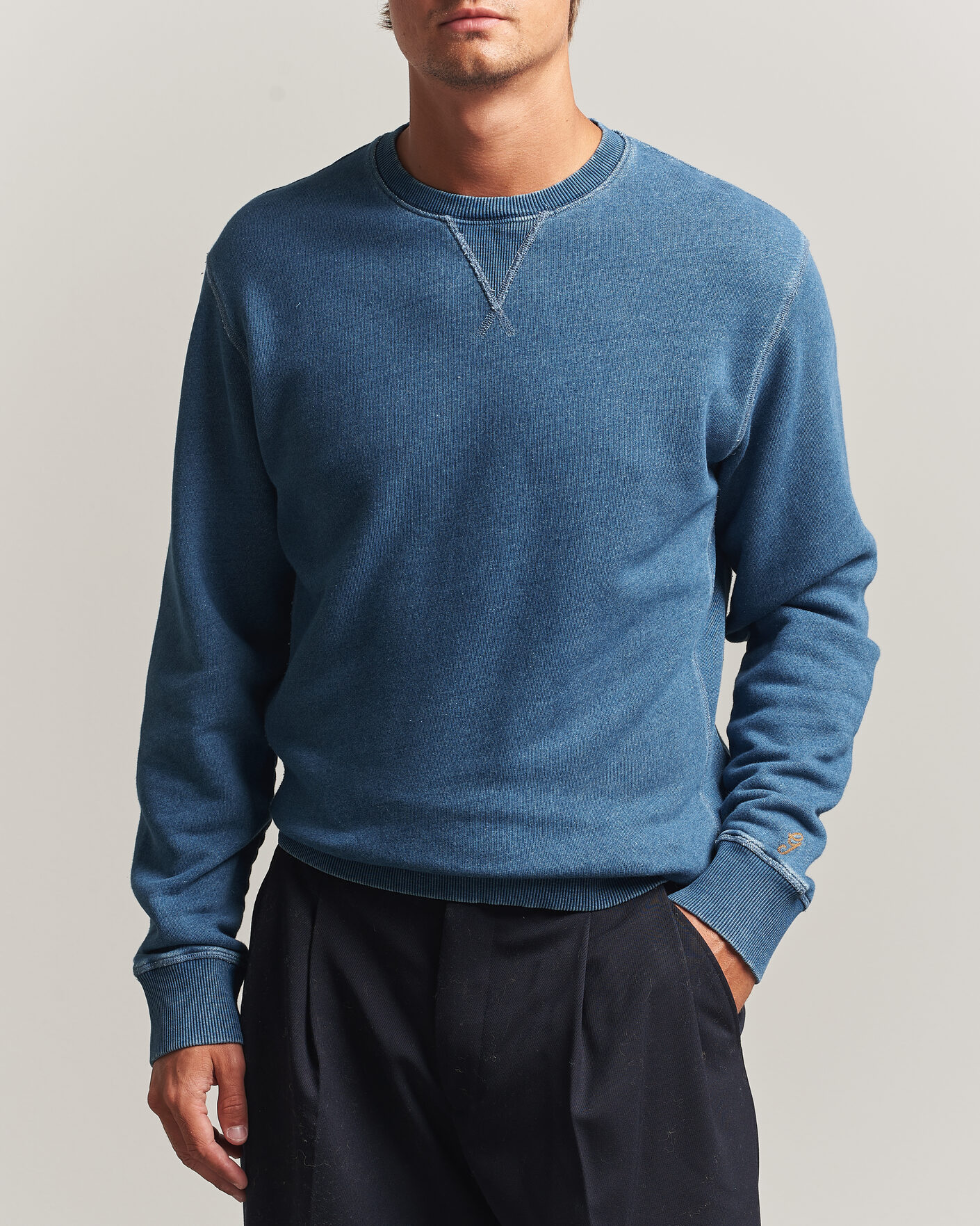 Heren | Truien | Gant | Vintage Crew Neck Sweatshirt Indigo