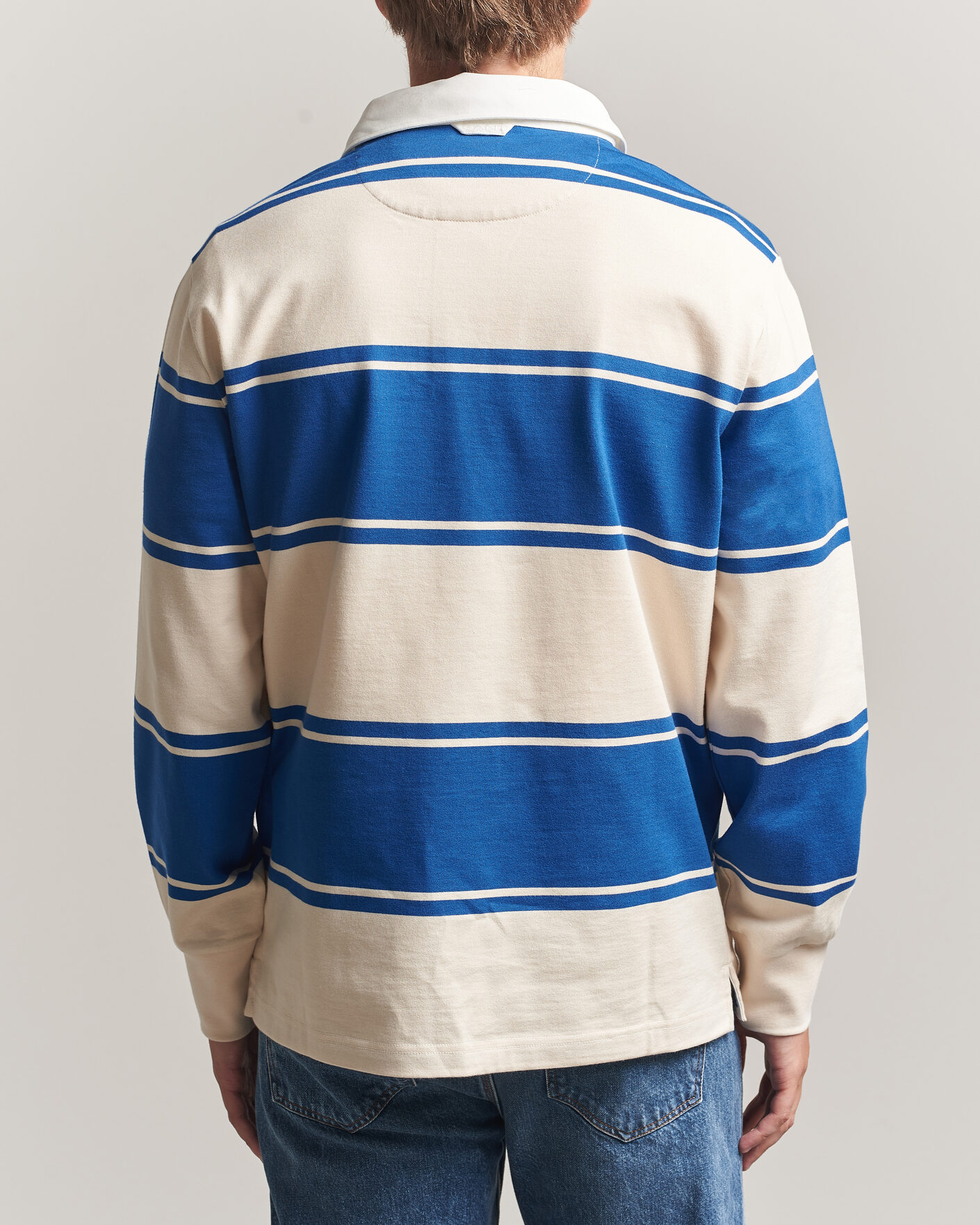 Heren | Truien | Gant | Striped Rugger Nautical Blue