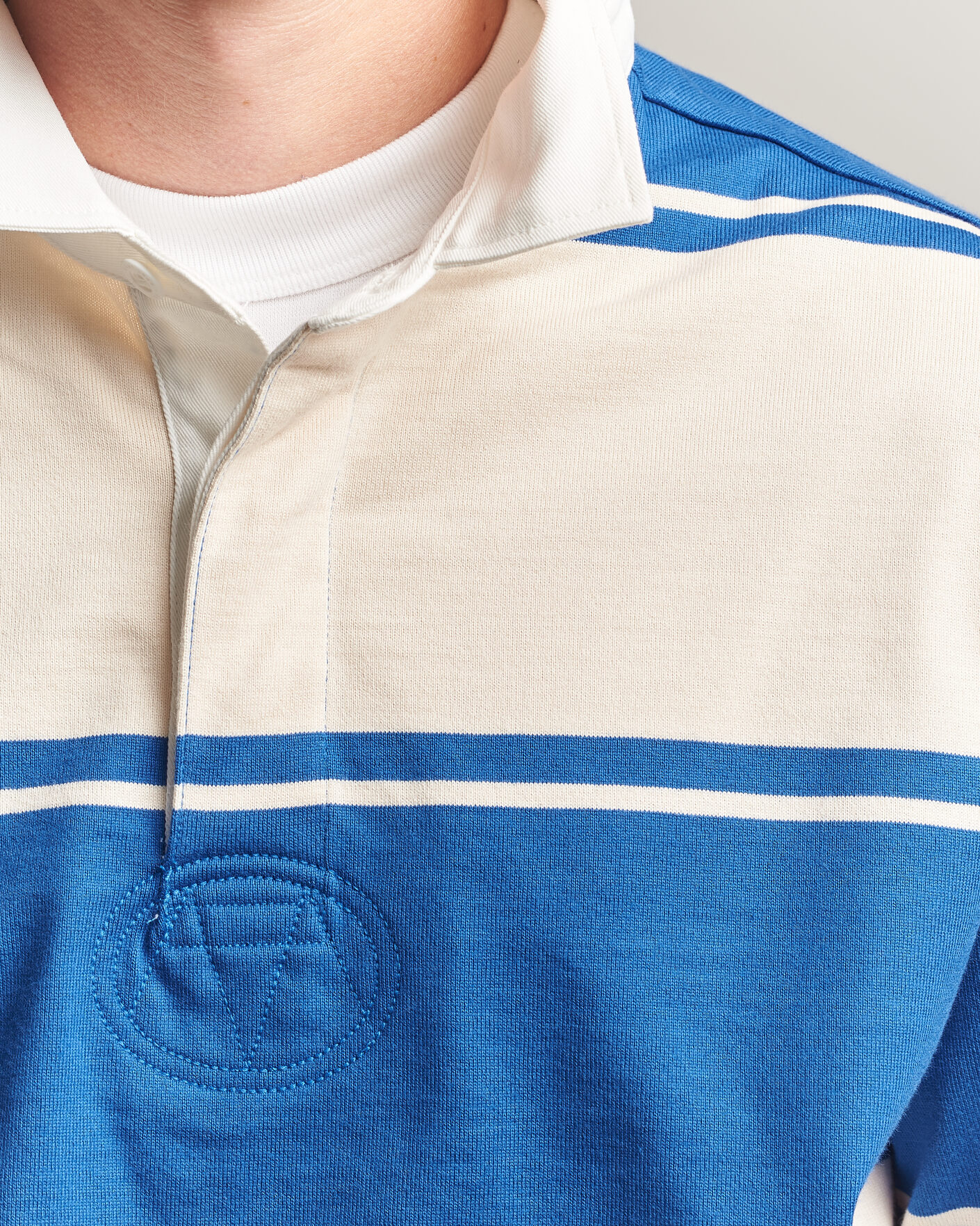 Heren | Truien | Gant | Striped Rugger Nautical Blue