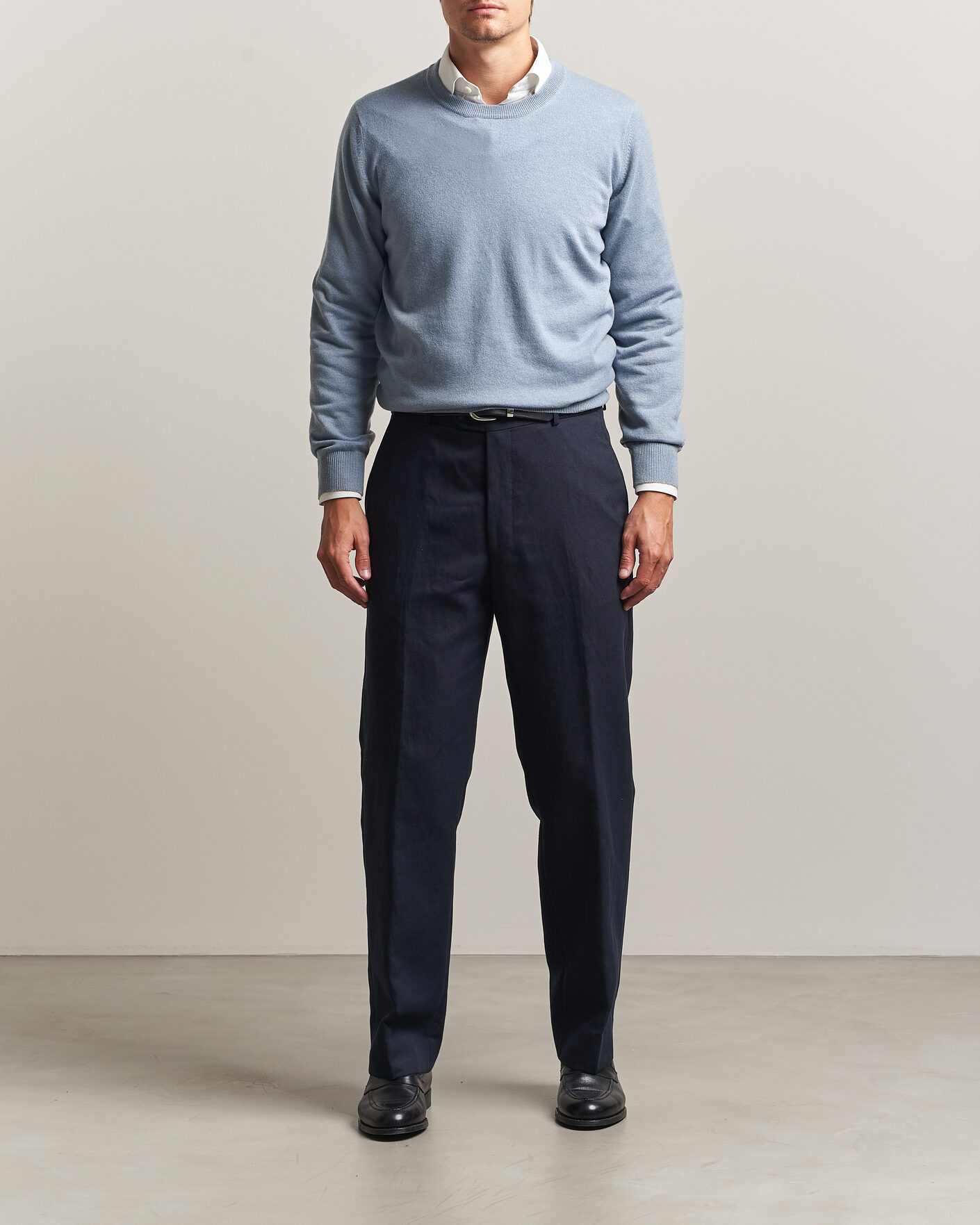 Heren | Truien | Brunello Cucinelli | 2 Ply Cashmere Pullover Denim Blue