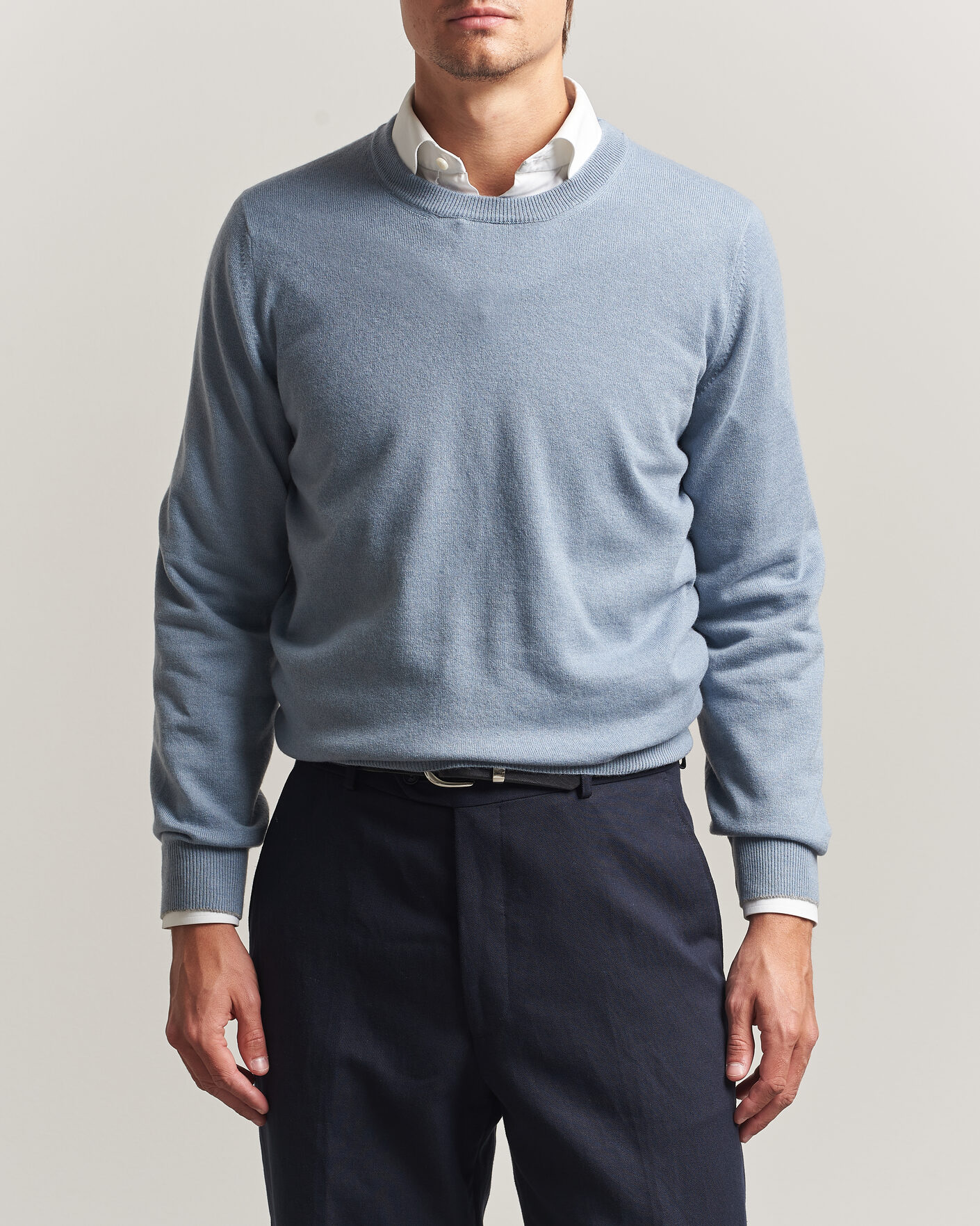 Heren | Truien | Brunello Cucinelli | 2 Ply Cashmere Pullover Denim Blue