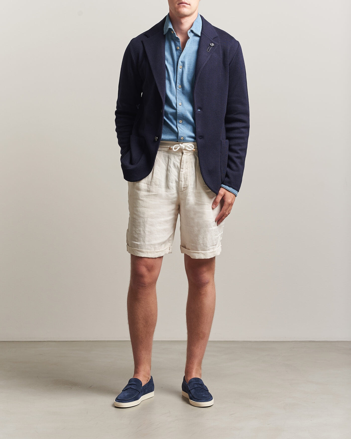 Heren | Korte broek | Brunello Cucinelli | Drawstring Shorts Off White