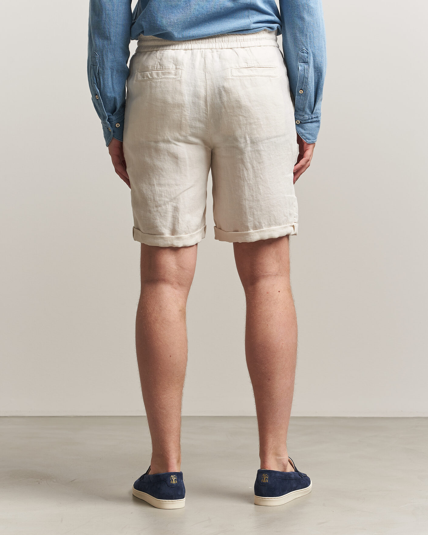 Heren | Korte broek | Brunello Cucinelli | Drawstring Shorts Off White