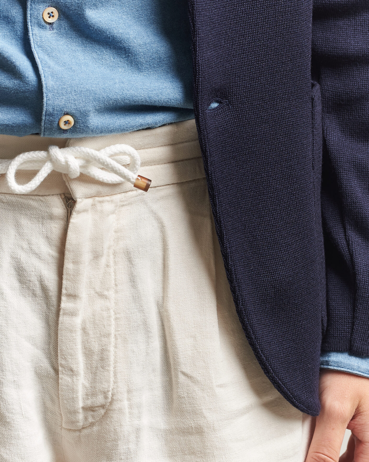 Heren | Korte broek | Brunello Cucinelli | Drawstring Shorts Off White