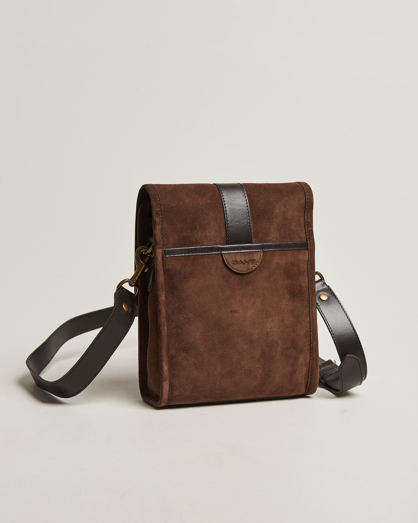 Heren | Tassen | Gant | Suede Shoulder Bag Soil Brown
