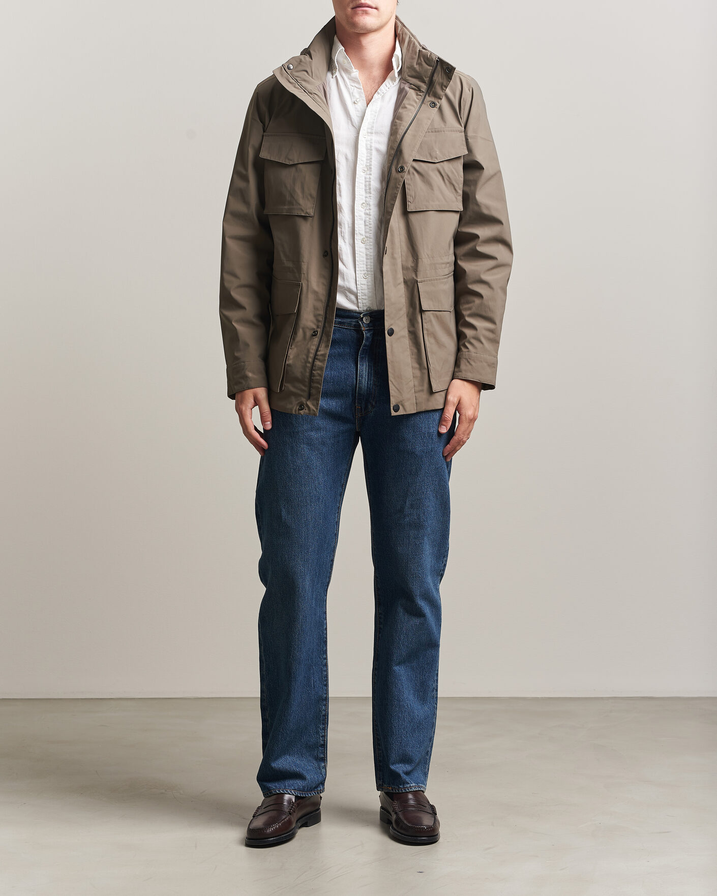 Heren | Jassen | Gant | Lightweight 4-Pocket Field Jacket Faded Taupe