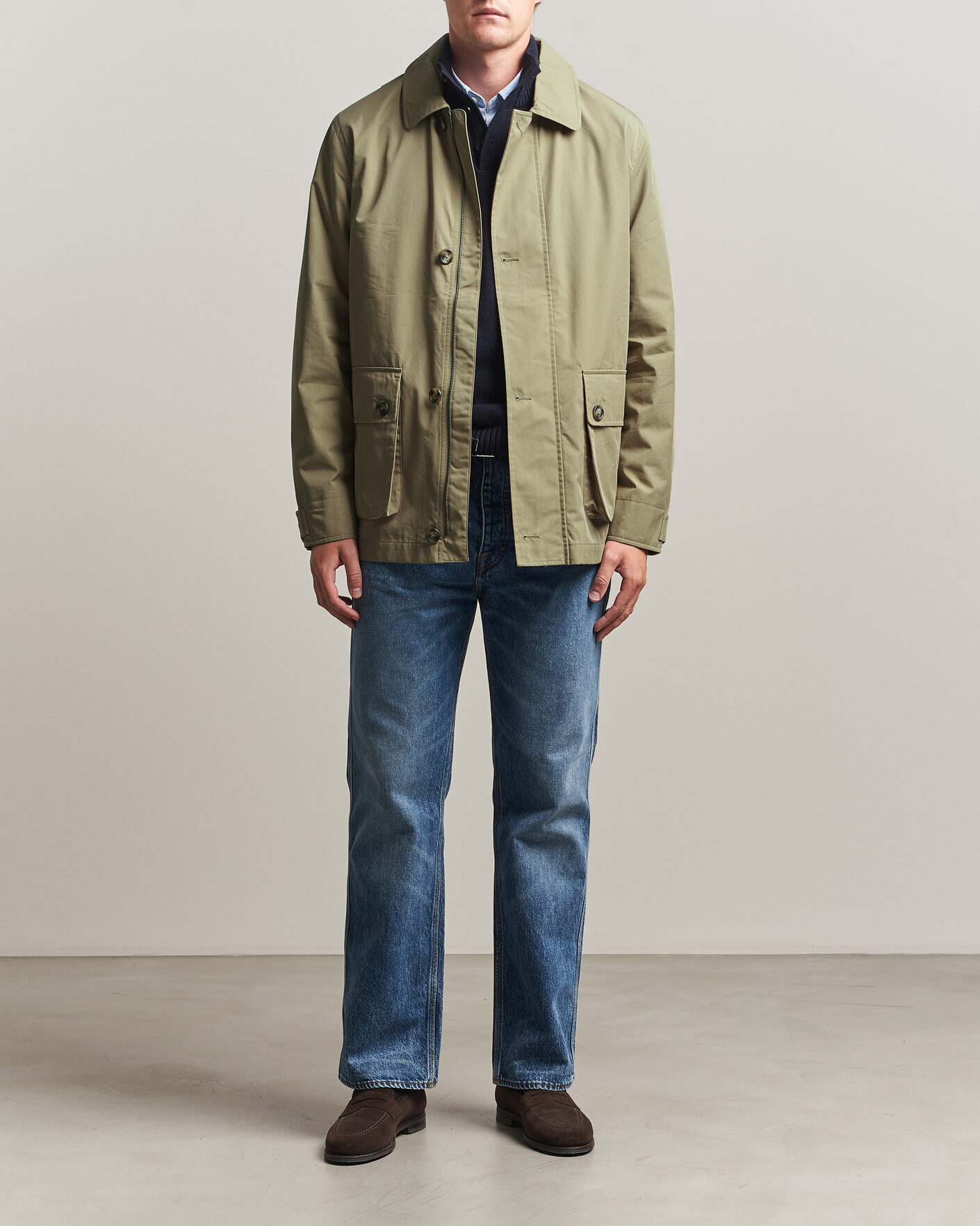 Heren | Jassen | Gant | Cotton Barn Jacket Light Taupe