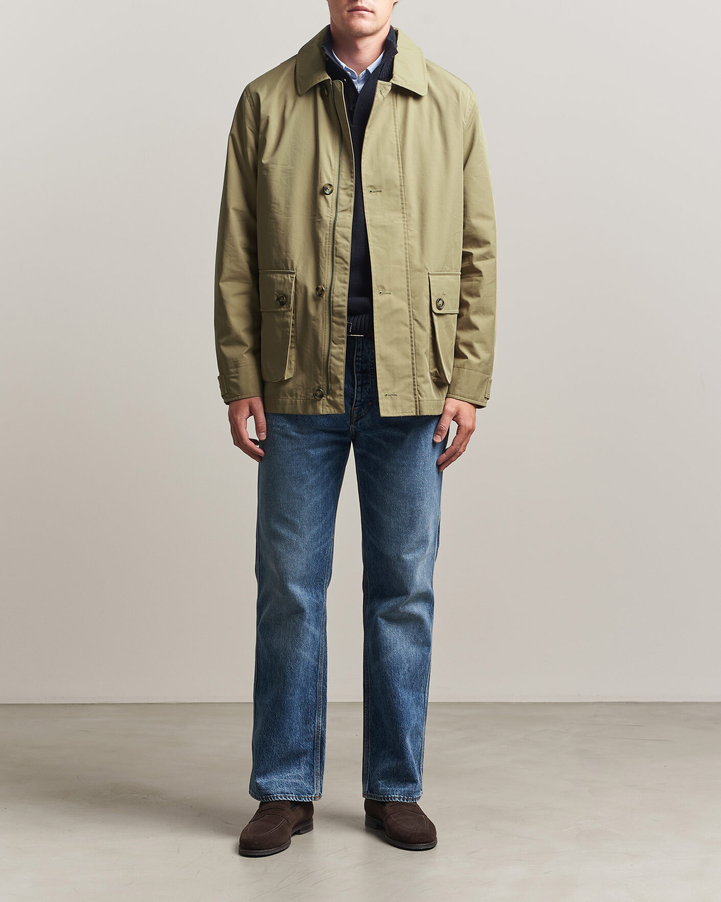 Heren | Jassen | Gant | Cotton Barn Jacket Light Taupe