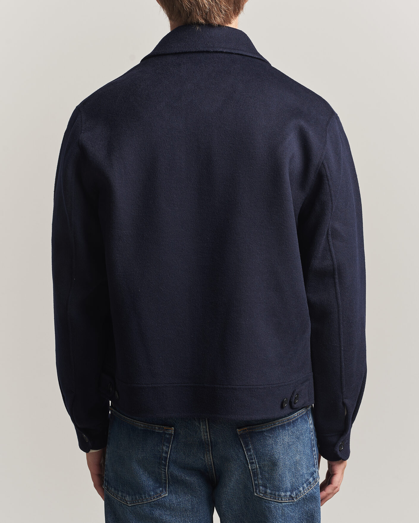 Heren | Jassen | Gant | Handstitched Wool/Cashmere Jacket Evening Blue