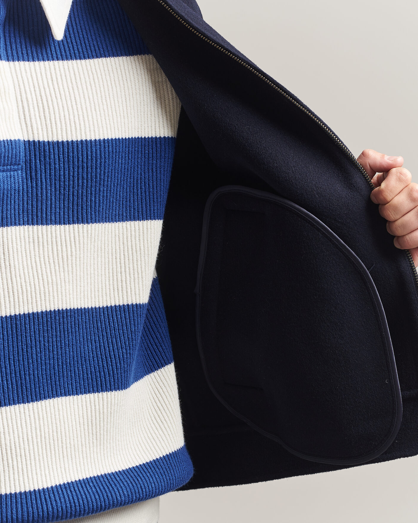 Heren | Jassen | Gant | Handstitched Wool/Cashmere Jacket Evening Blue