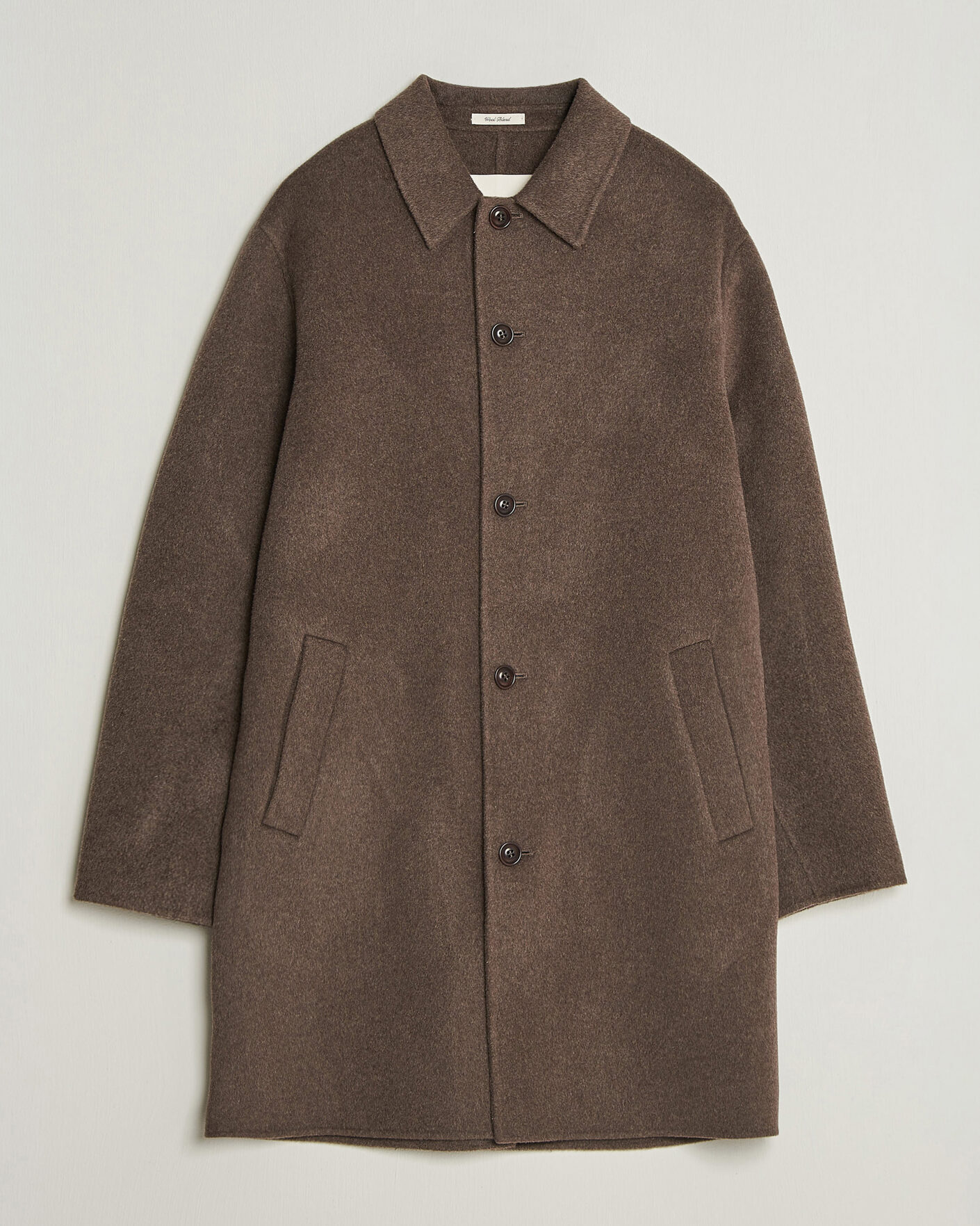 Heren | Jassen | Gant | Handstitched Wool/Cashmere Top Coat Shadow Brown